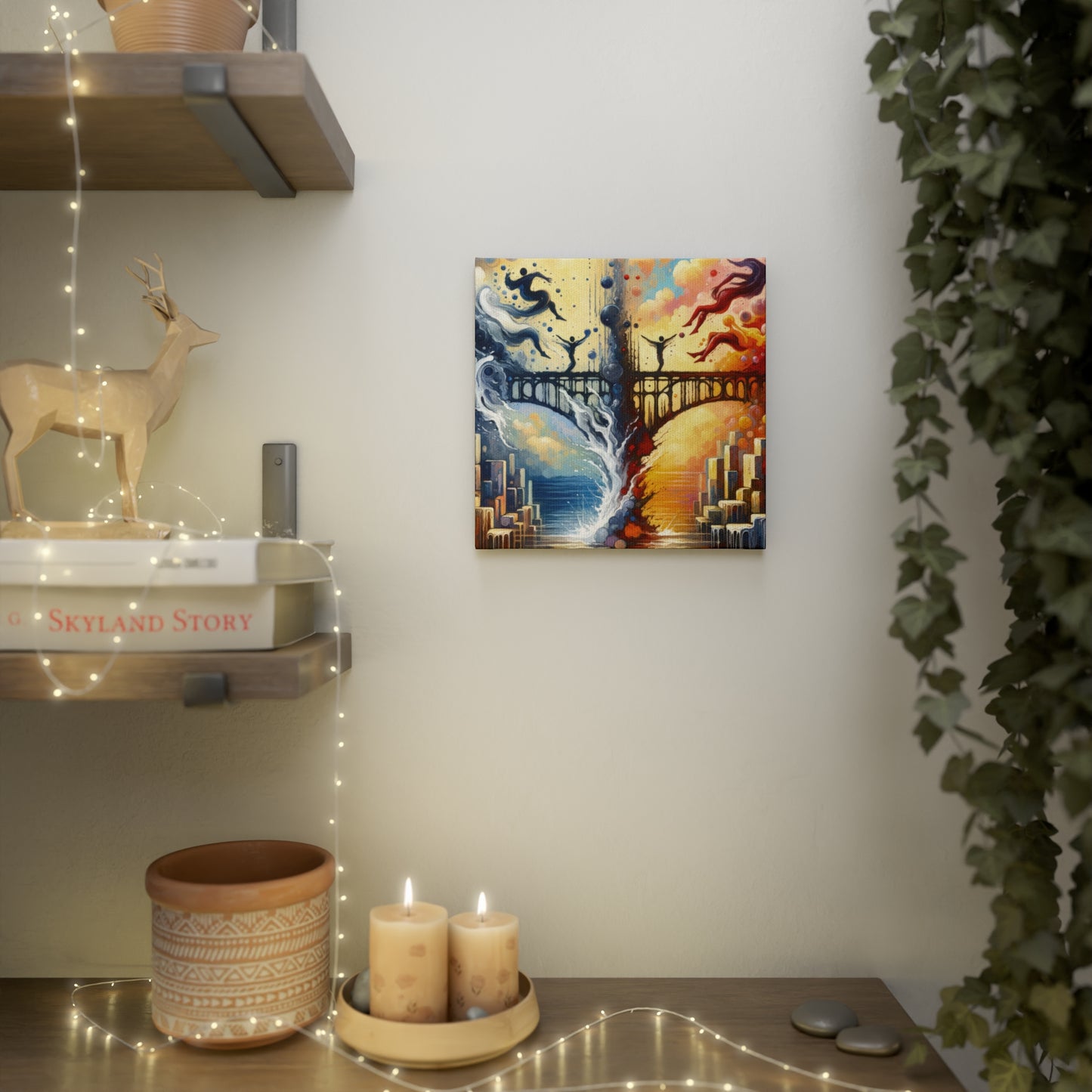 Faithful Diving Bridges Canvas Photo Tile