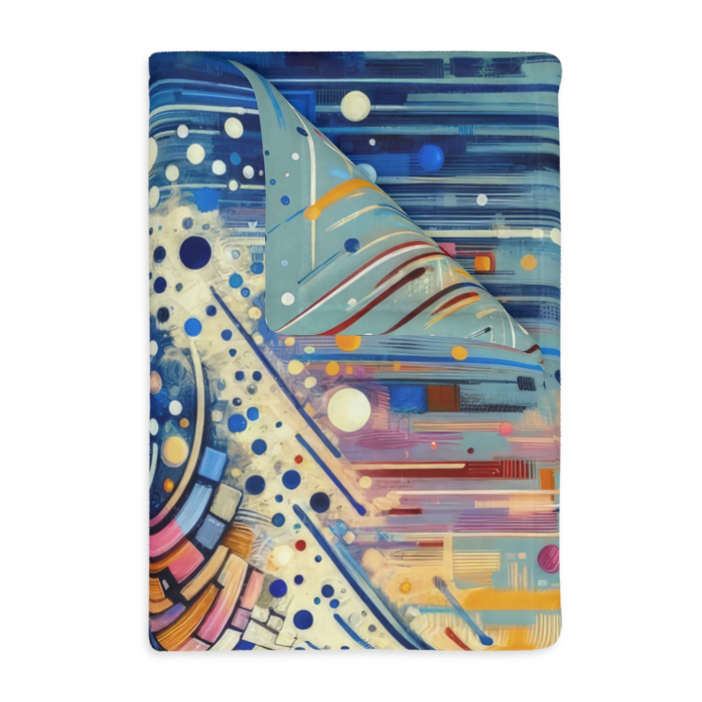Digital Carving Abstract Velveteen Microfiber Blanket (Two-sided print)