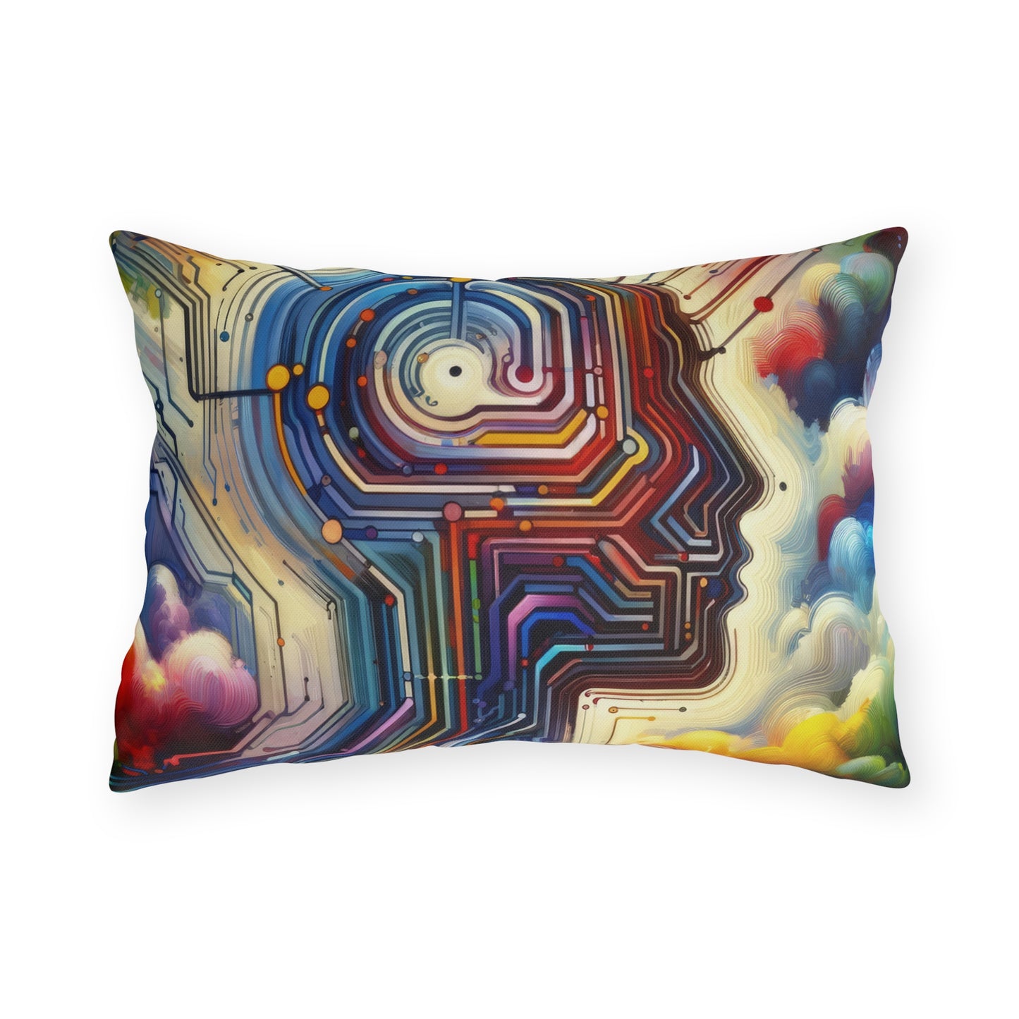 Supportive Digital Empathy Outdoor Pillows