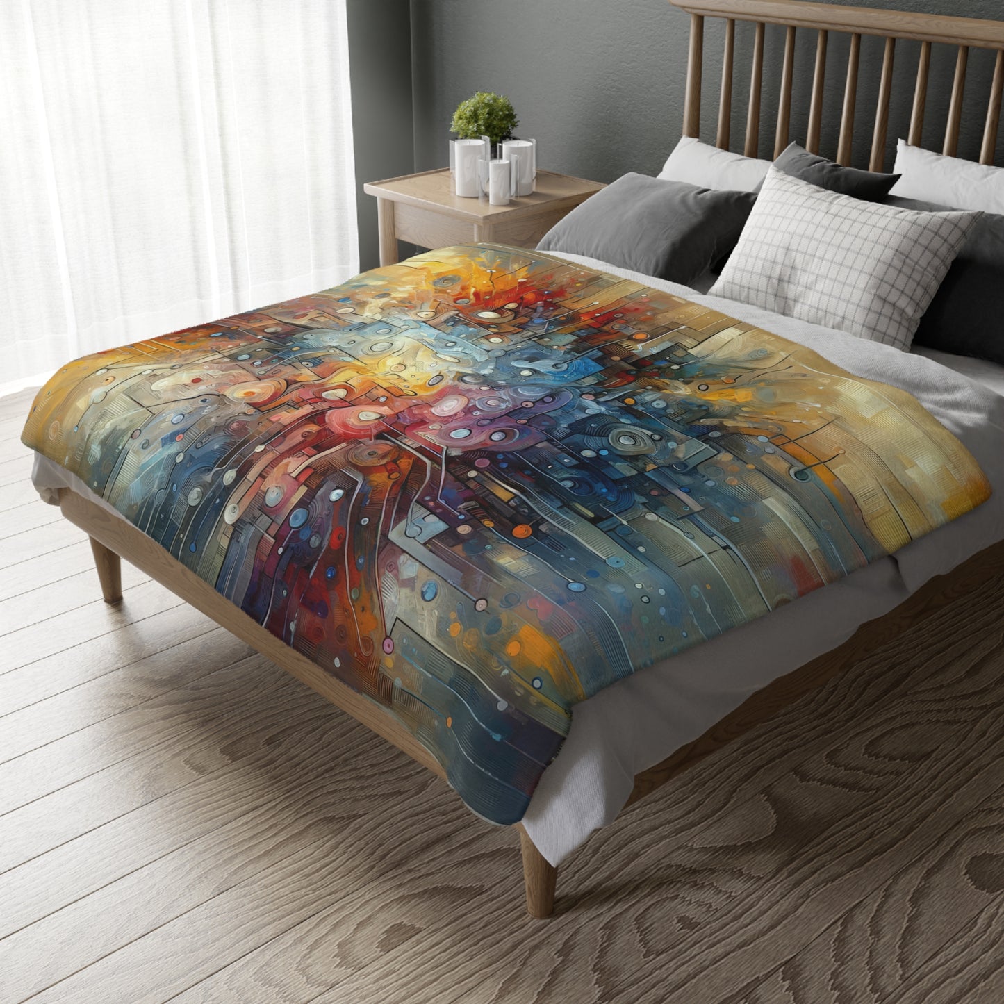 Empathy Scaffold Unity Velveteen Microfiber Blanket (Two-sided print)