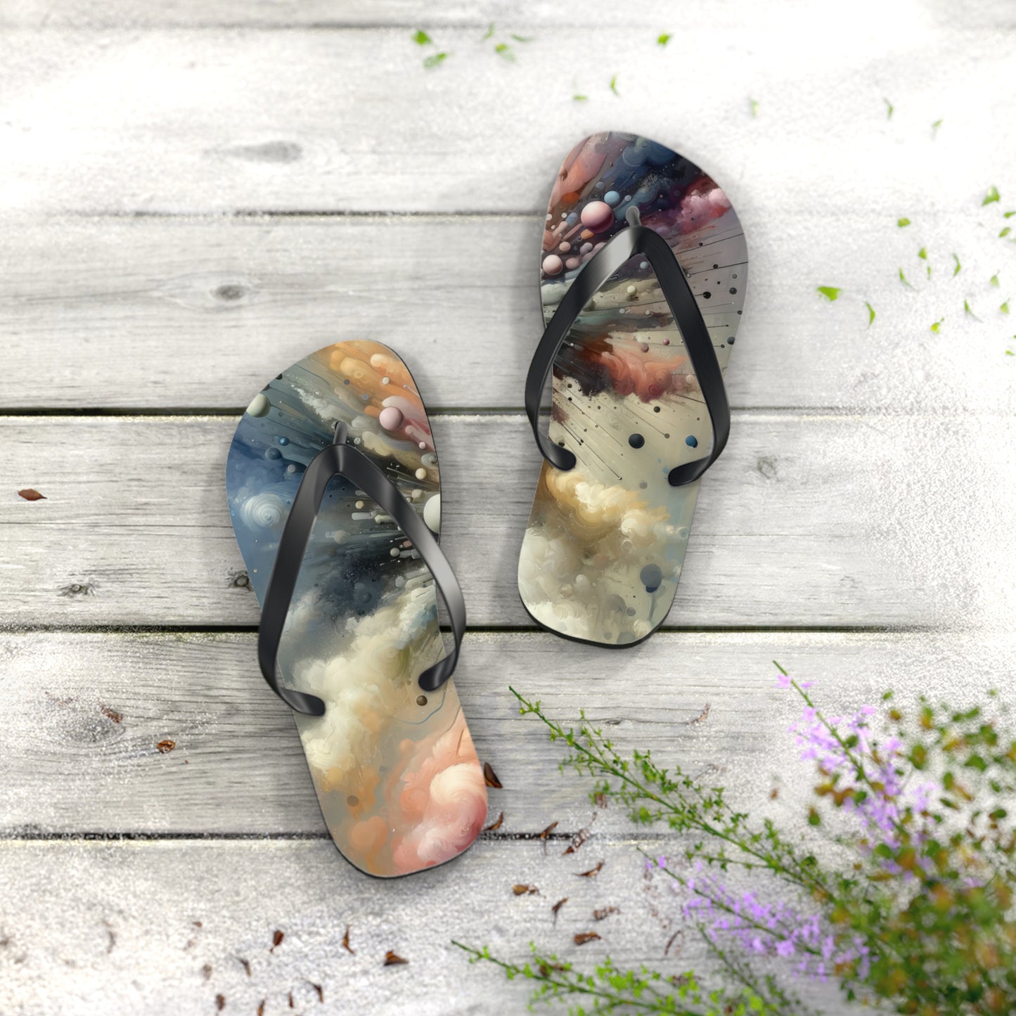Impactful Deeds Ripple Flip Flops