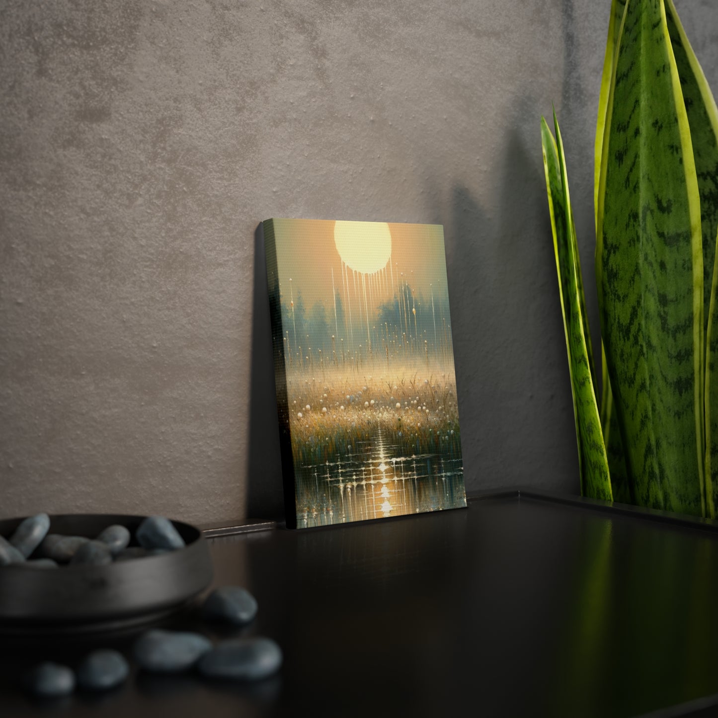 Observant Delicacy Heart Canvas Photo Tile