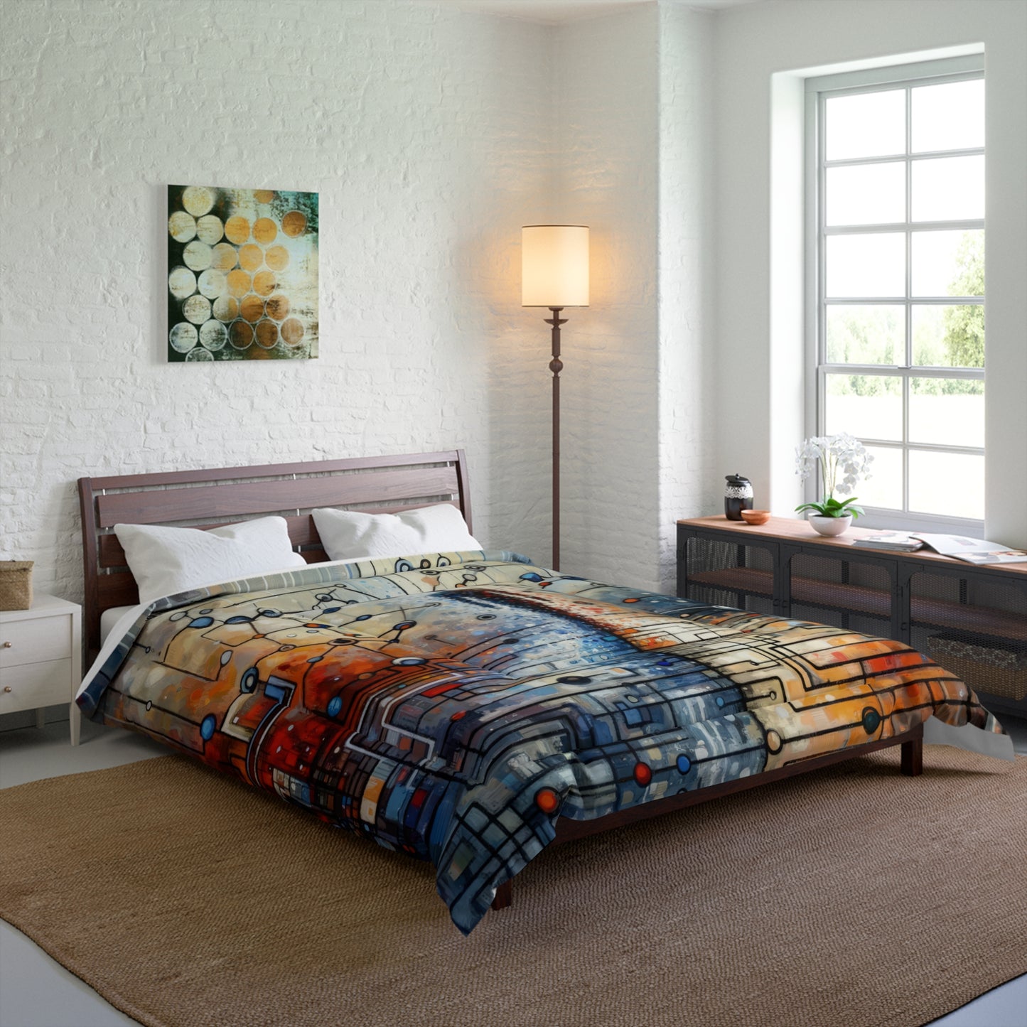 Technological Connectivity Bridge Comforter