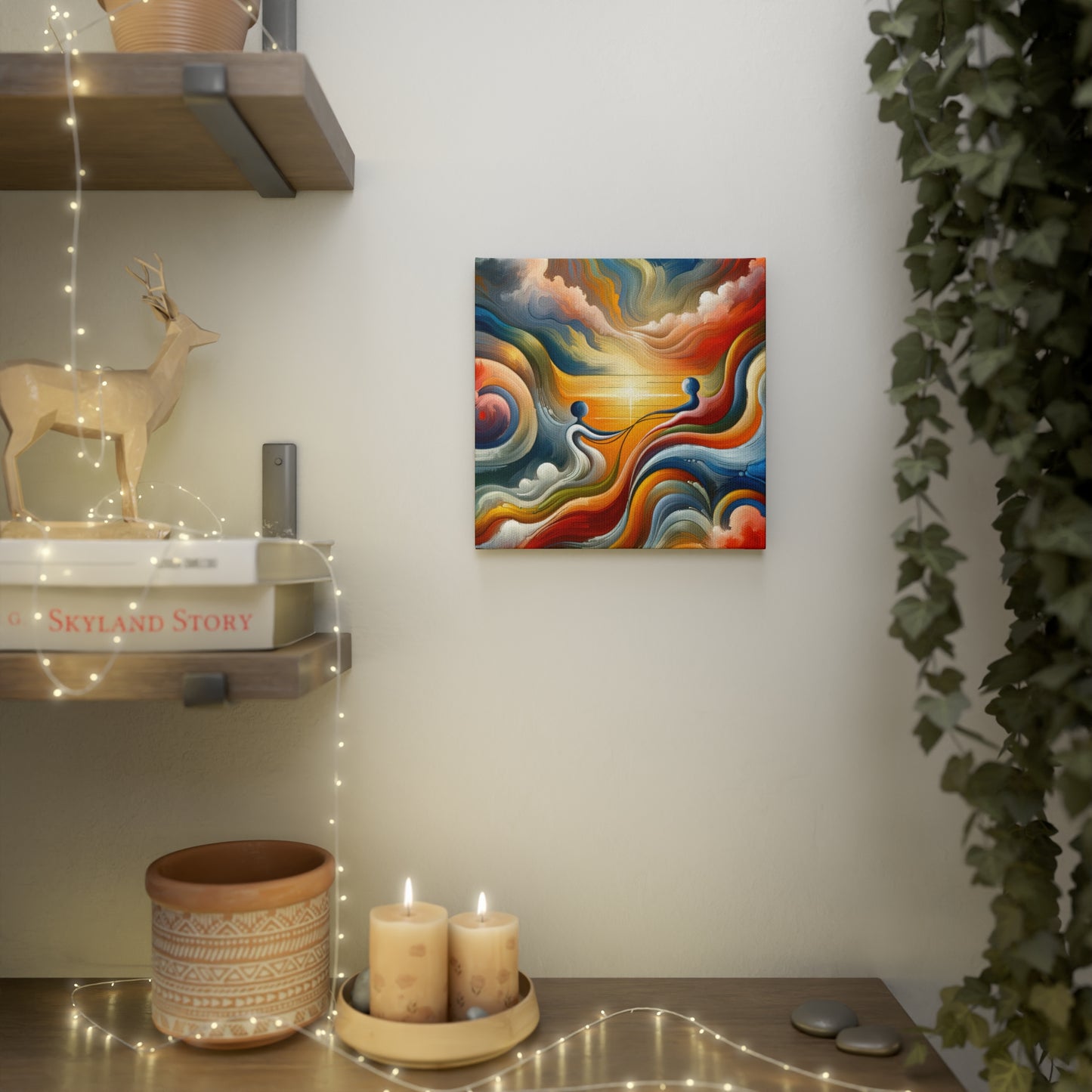 Empathetic Lifeline Abstract Canvas Photo Tile