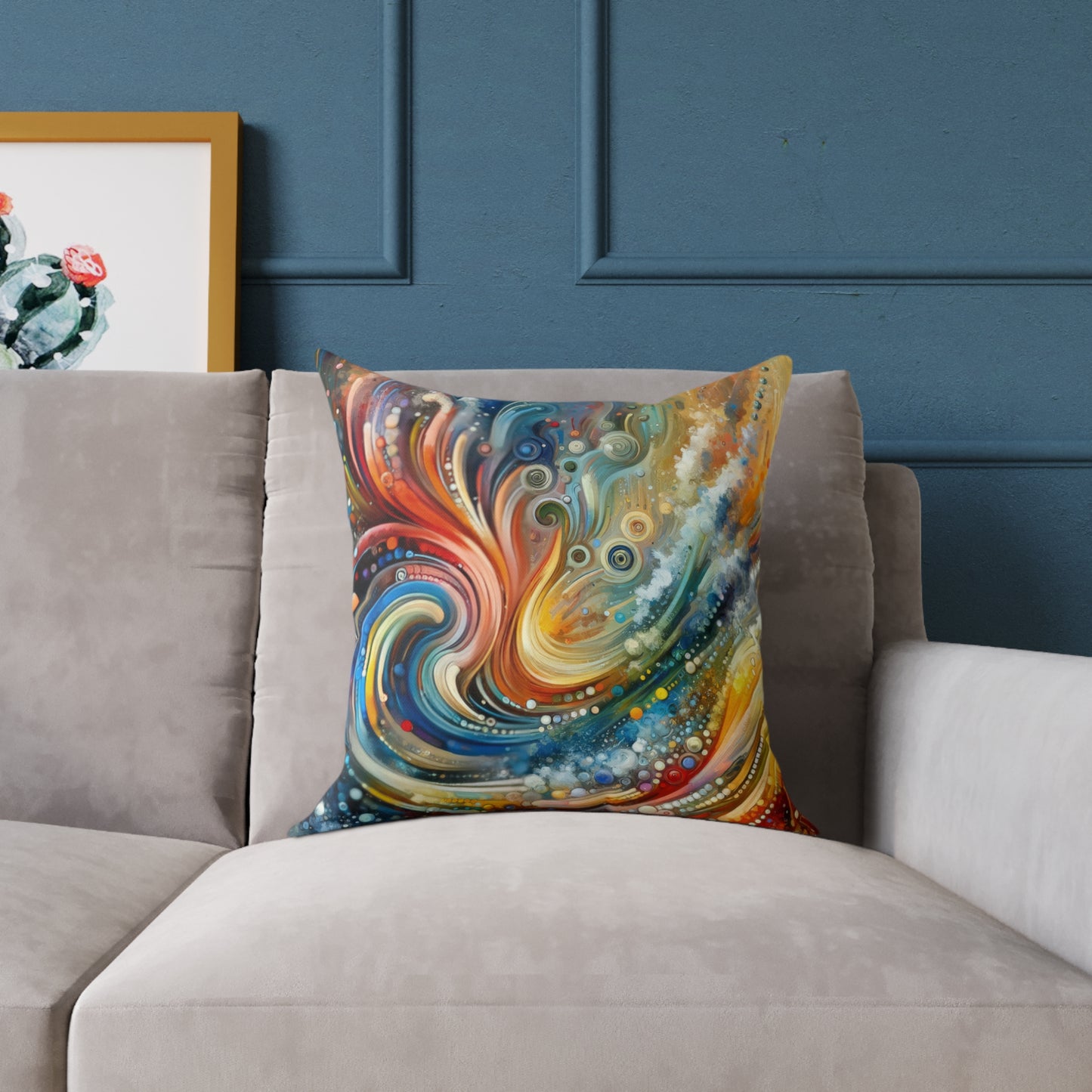 Dynamic Unity Tapestry Spun Polyester Pillow