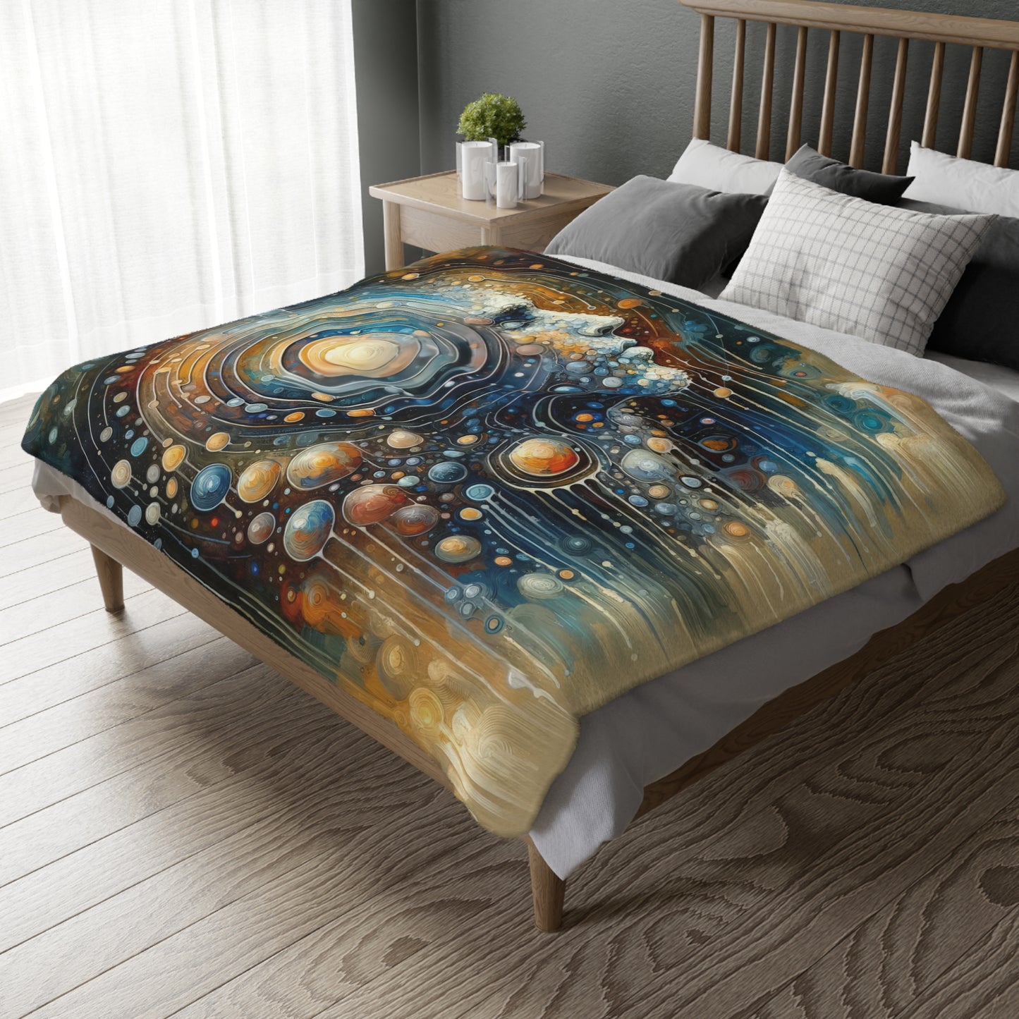 Dialogue Nuances Attunement Velveteen Microfiber Blanket (Two-sided print)