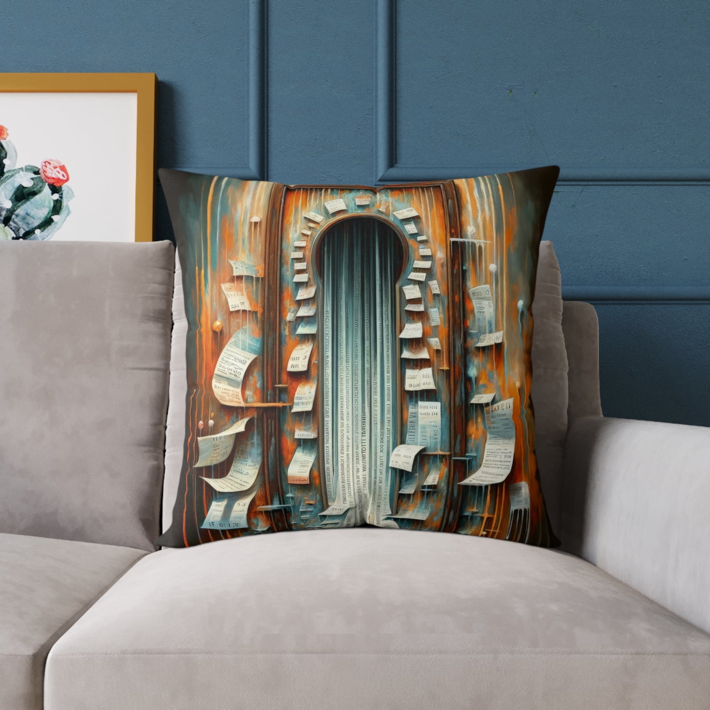 Illuminated Truths Mirror Spun Polyester Pillow
