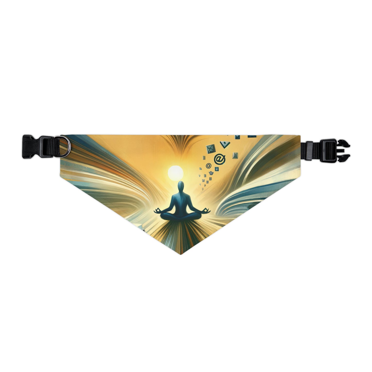 Meditative Commute Flow Pet Bandana Collar
