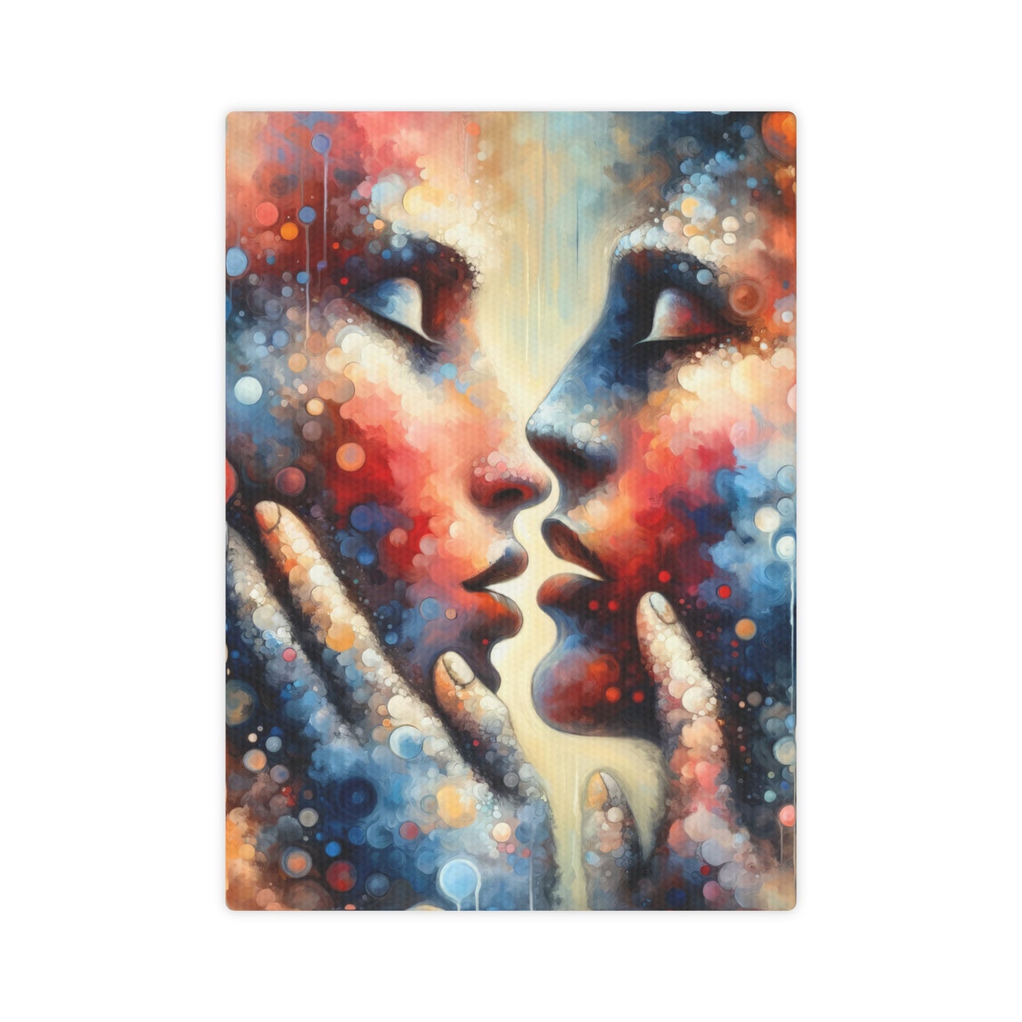 Dialogue Trust Tachism Canvas Photo Tile