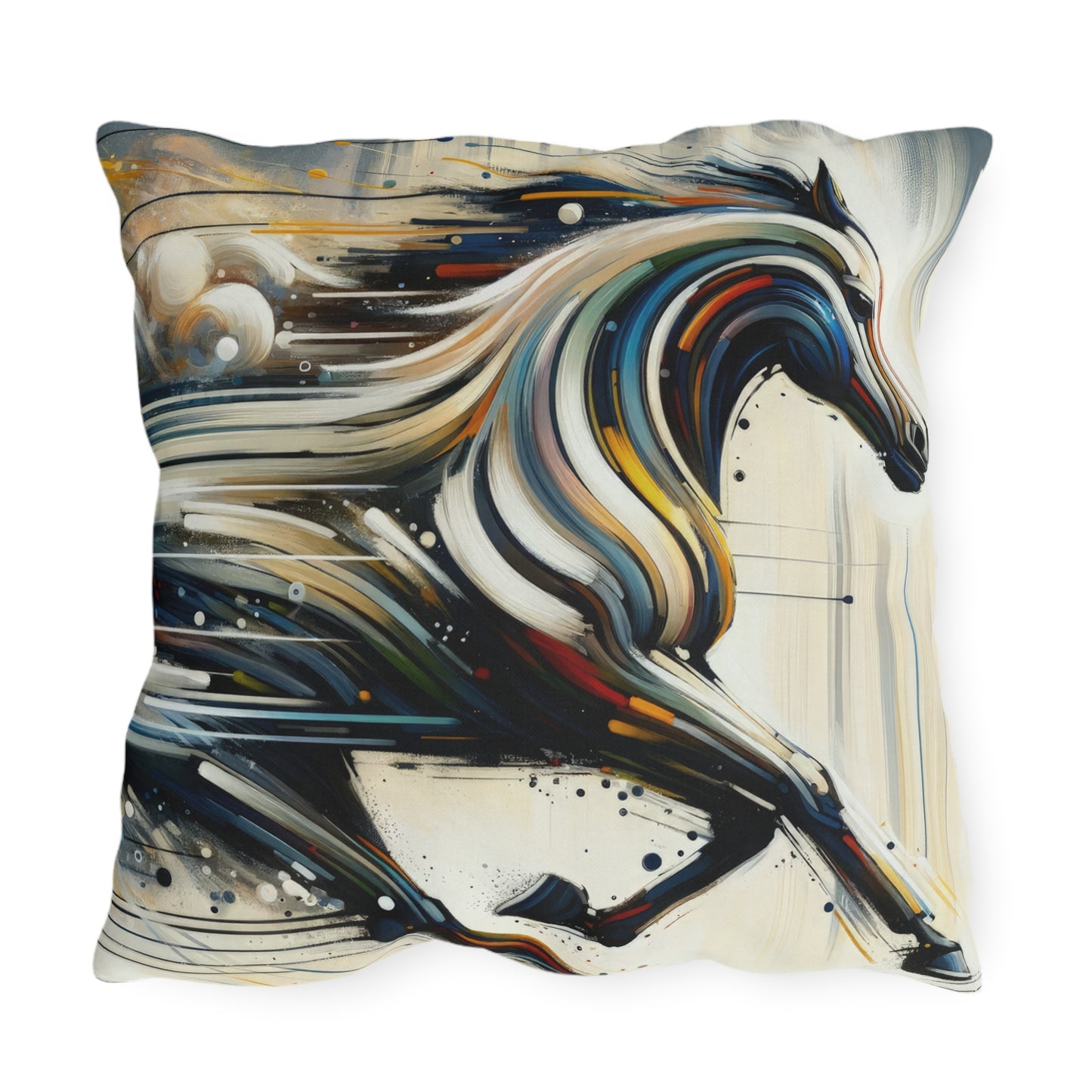 Hyperlinked Horsepower Gallop Outdoor Pillows