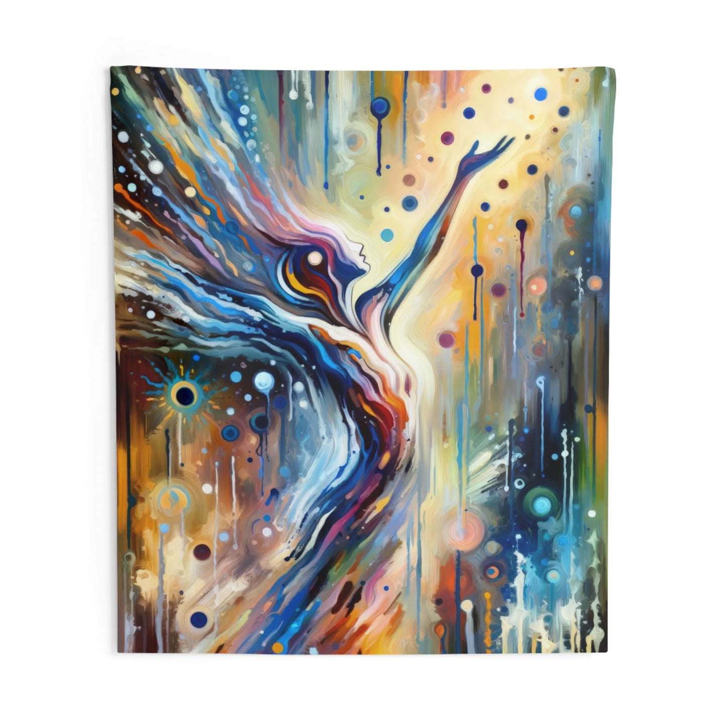 Journey Embrace Tachism Indoor Wall Tapestries