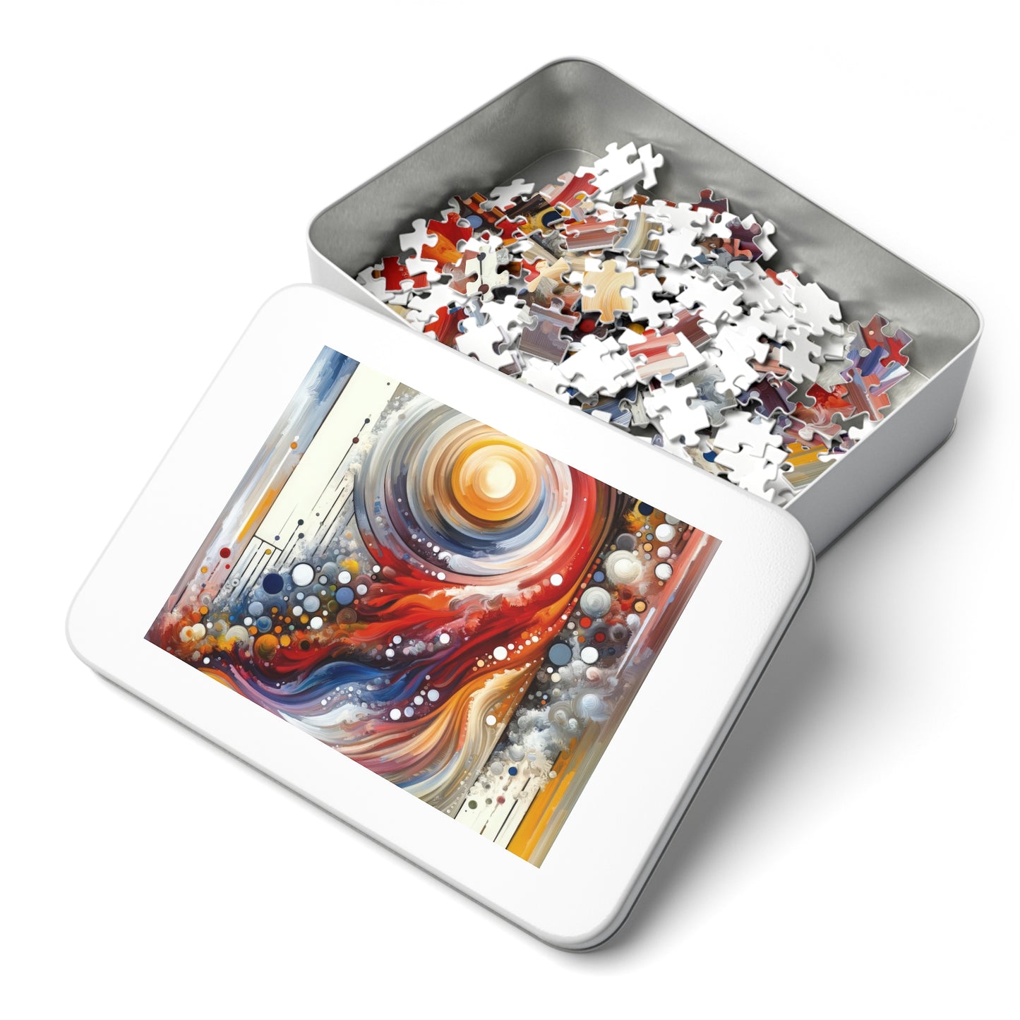 Harmonic Swirl Elegance Jigsaw Puzzle (30, 110, 252, 500,1000-Piece)