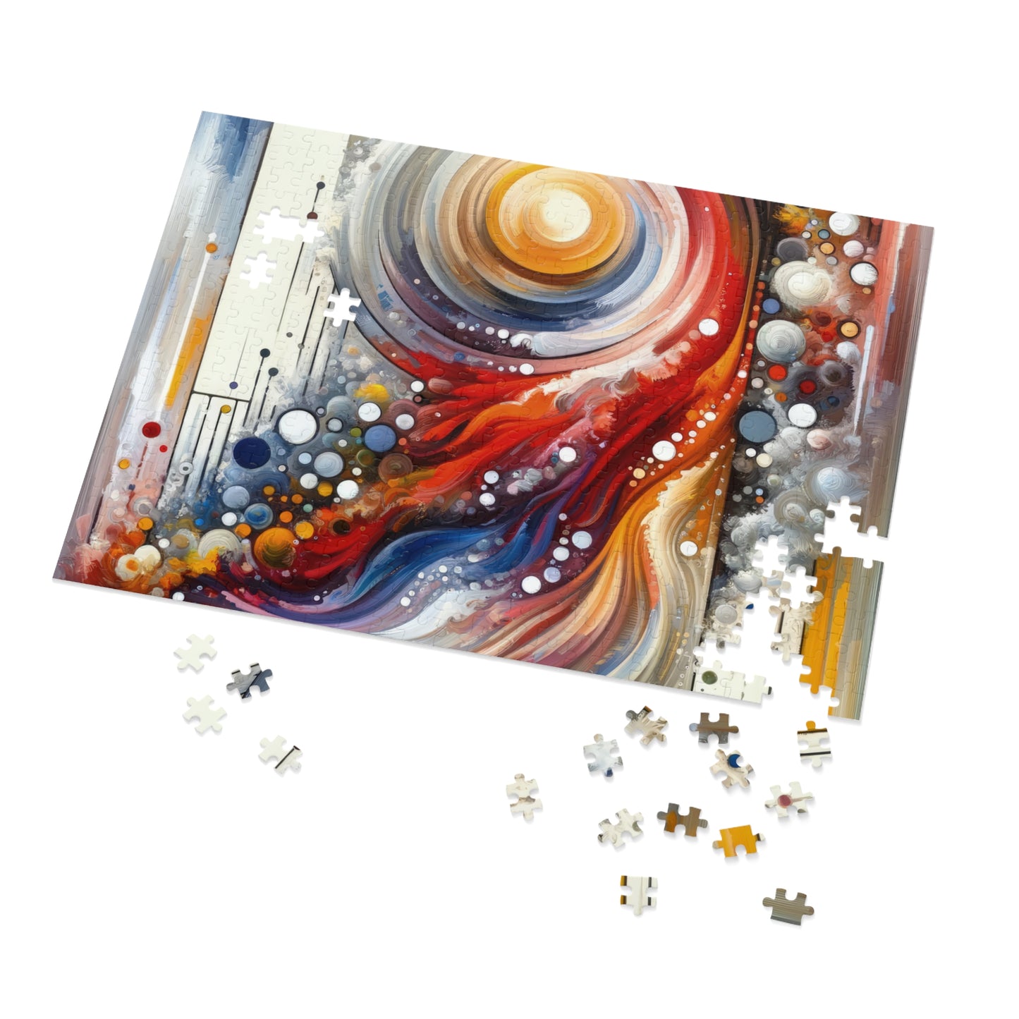 Harmonic Swirl Elegance Jigsaw Puzzle (30, 110, 252, 500,1000-Piece)