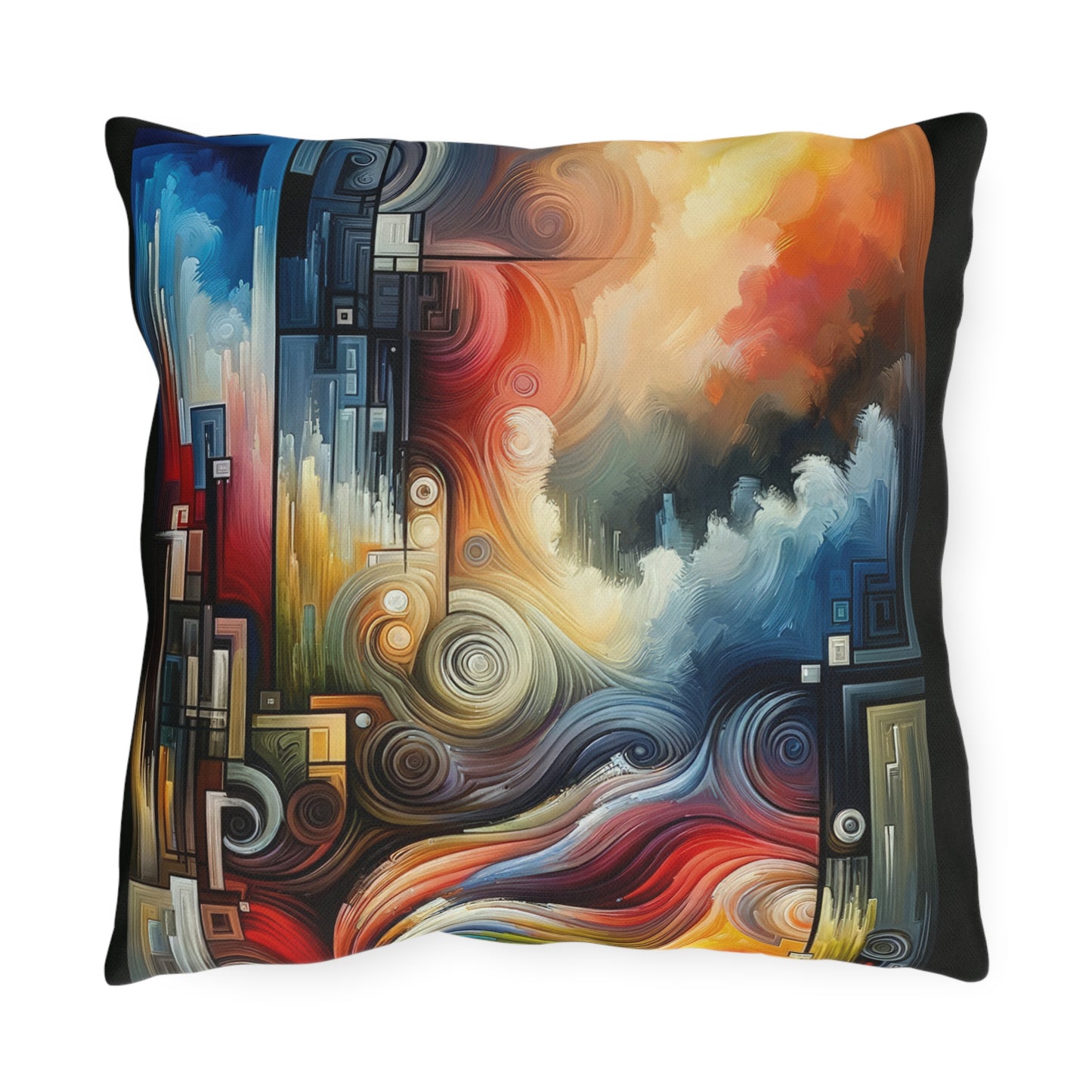 Tuning Essence Abstract Outdoor Pillows