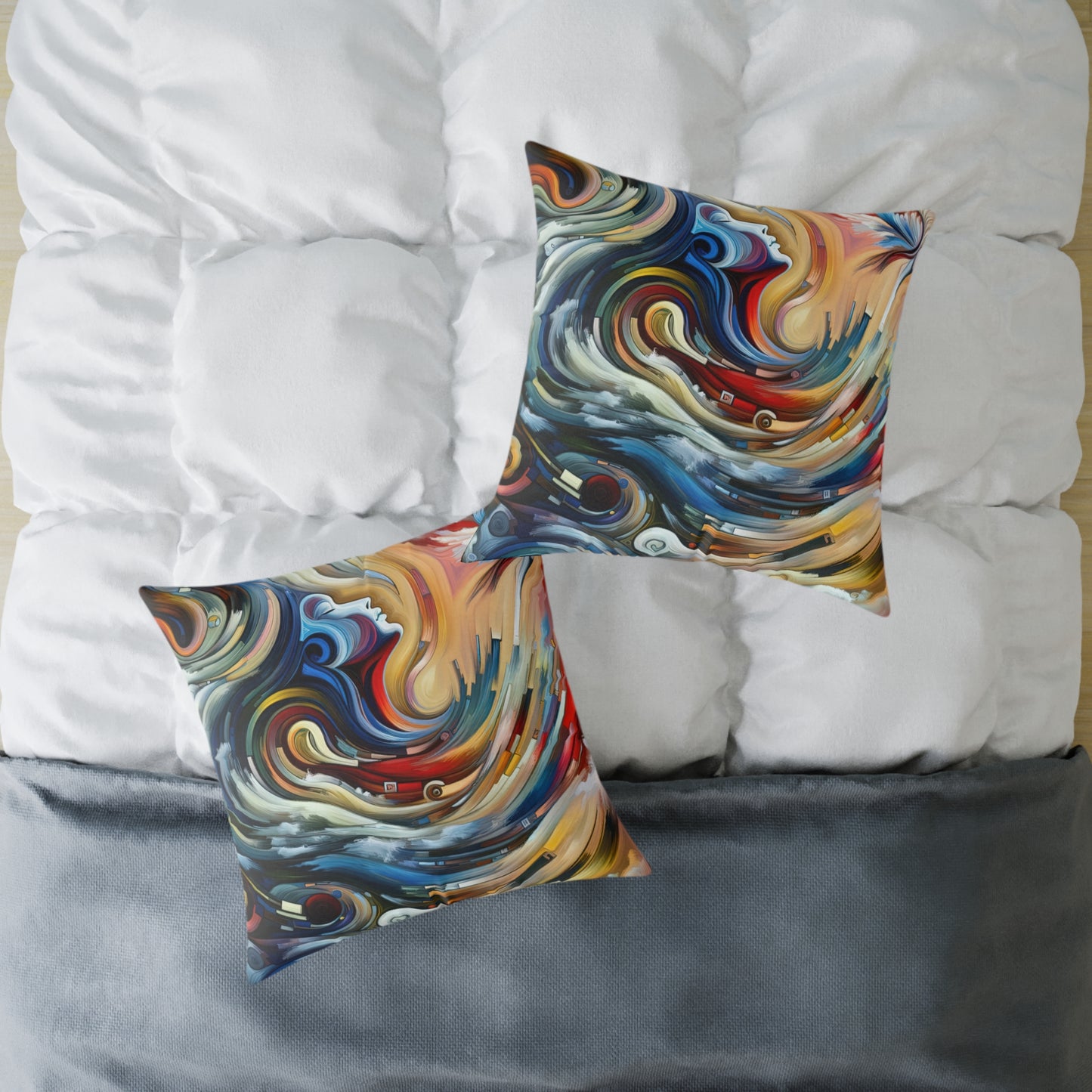 Gratitude Melodic Transformation Spun Polyester Pillow