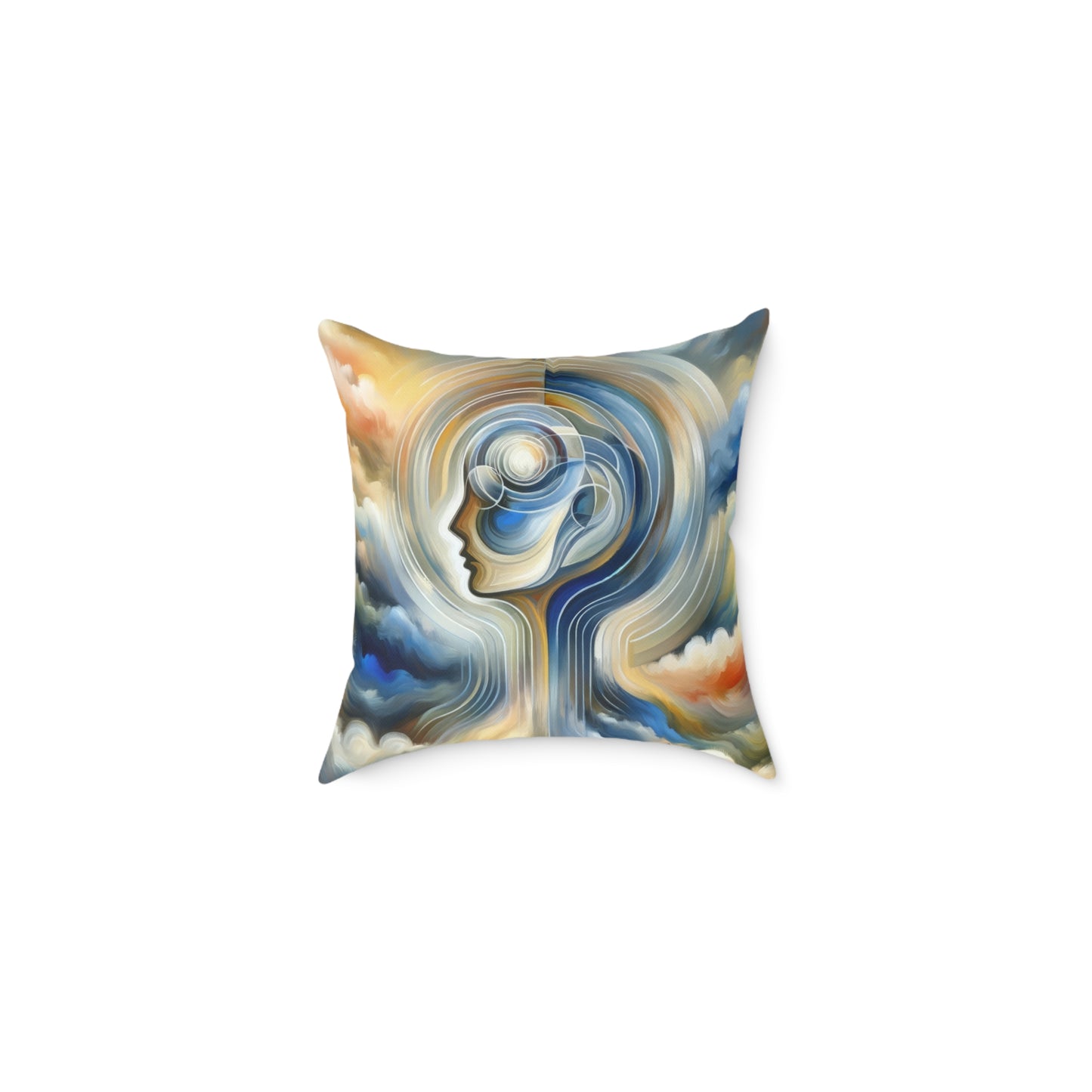 Mindful Unified Awakening Spun Polyester Pillow