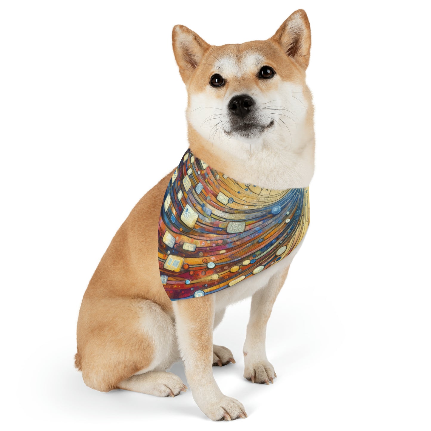 Digital Tapestry Weaving Pet Bandana Collar