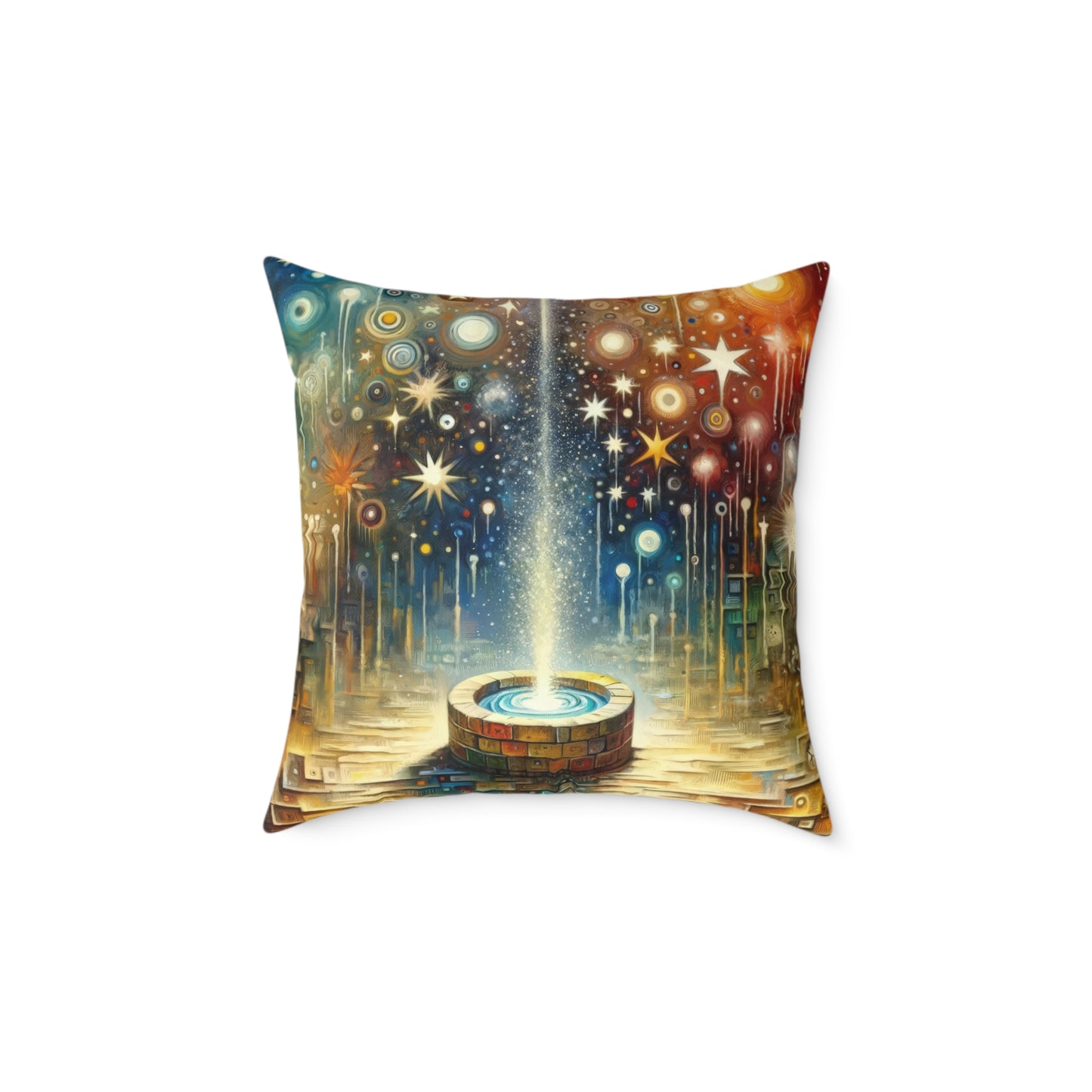 Inspiration Tachism Tribute Spun Polyester Pillow