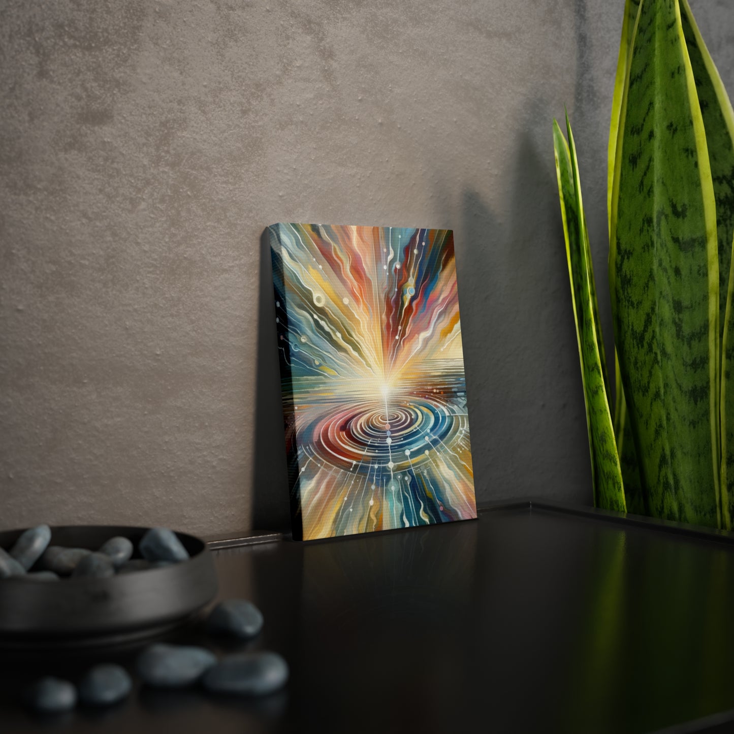 Rippling Community Dynamics Canvas Photo Tile