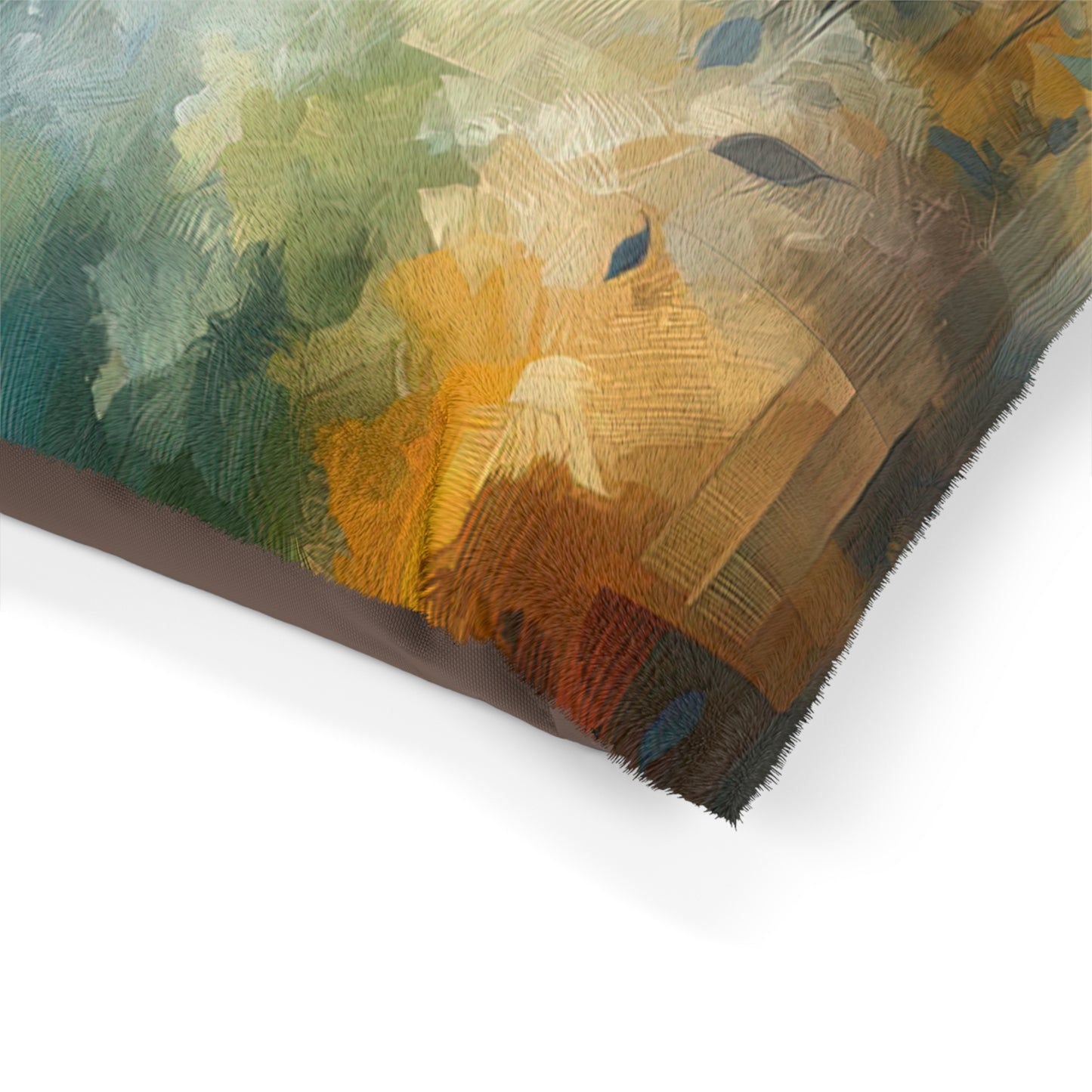 Contemplative Leaves Whispers Pet Bed