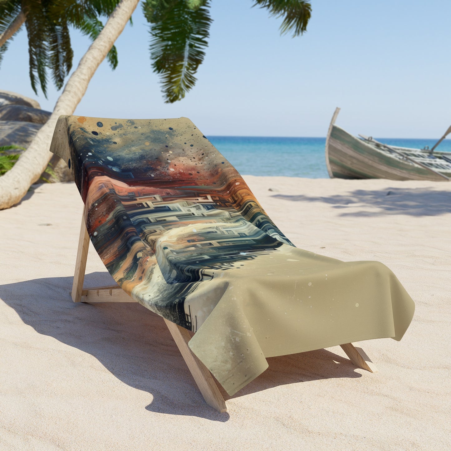 Enduring Echoes Resonance Beach Towel