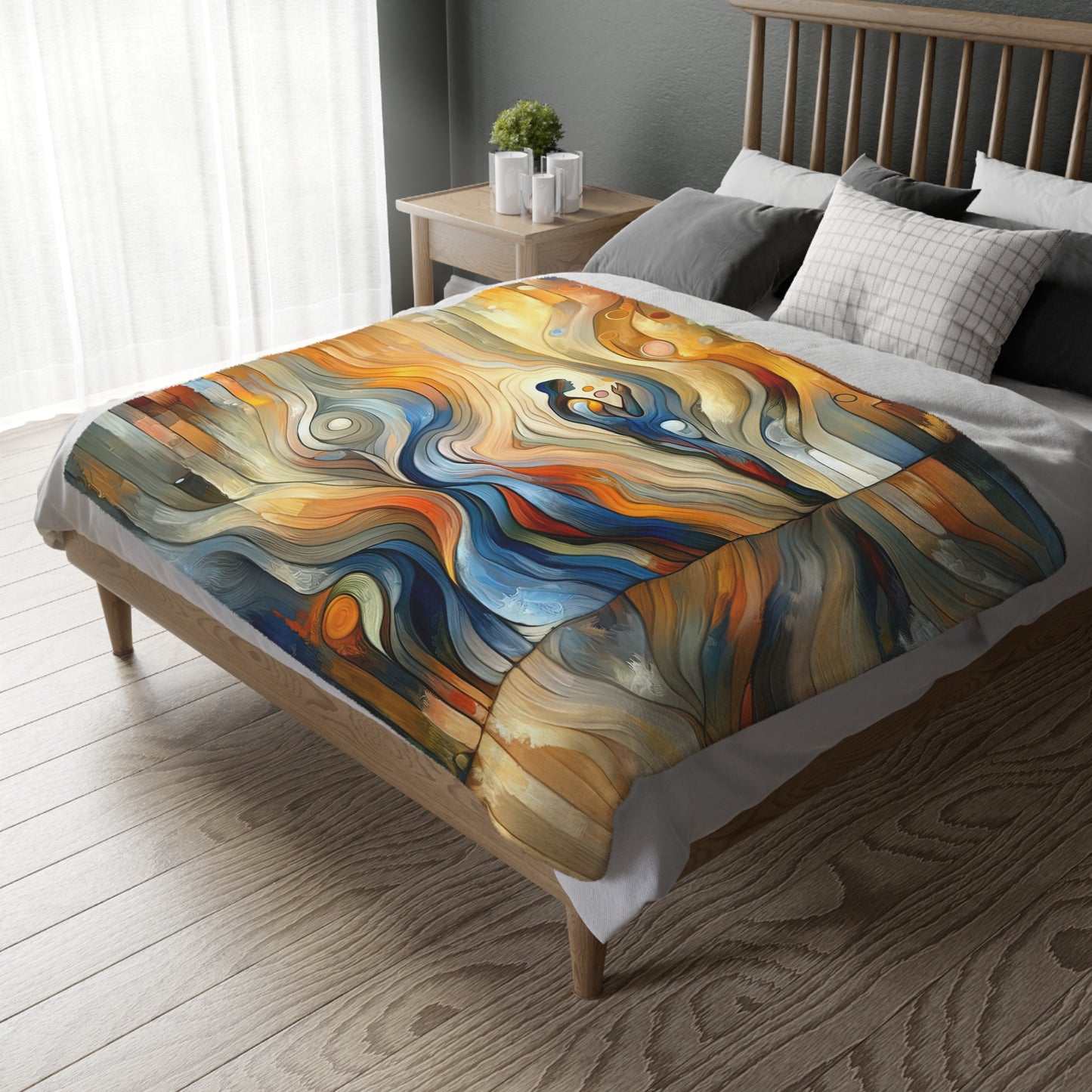 Self Embrace Benevolence Velveteen Microfiber Blanket (Two-sided print)