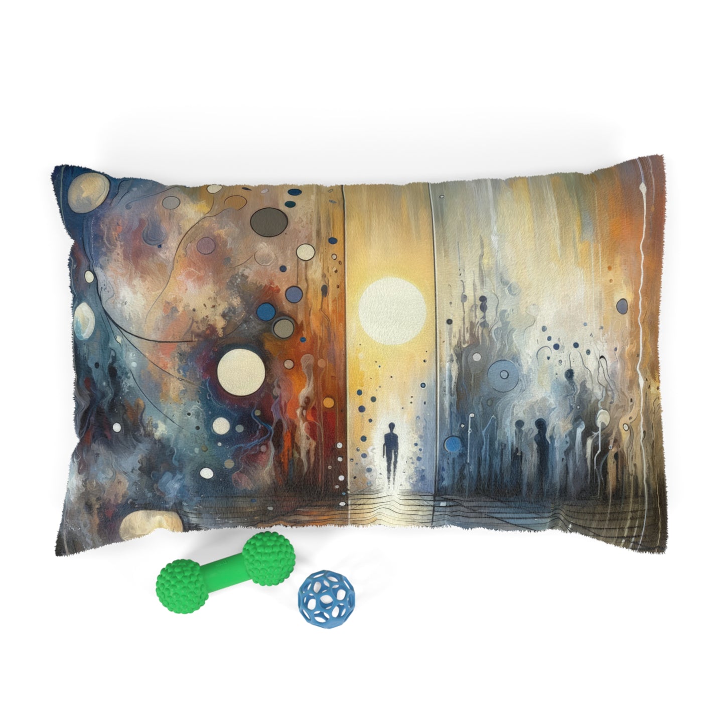 Stillness Transition Abstract Pet Bed