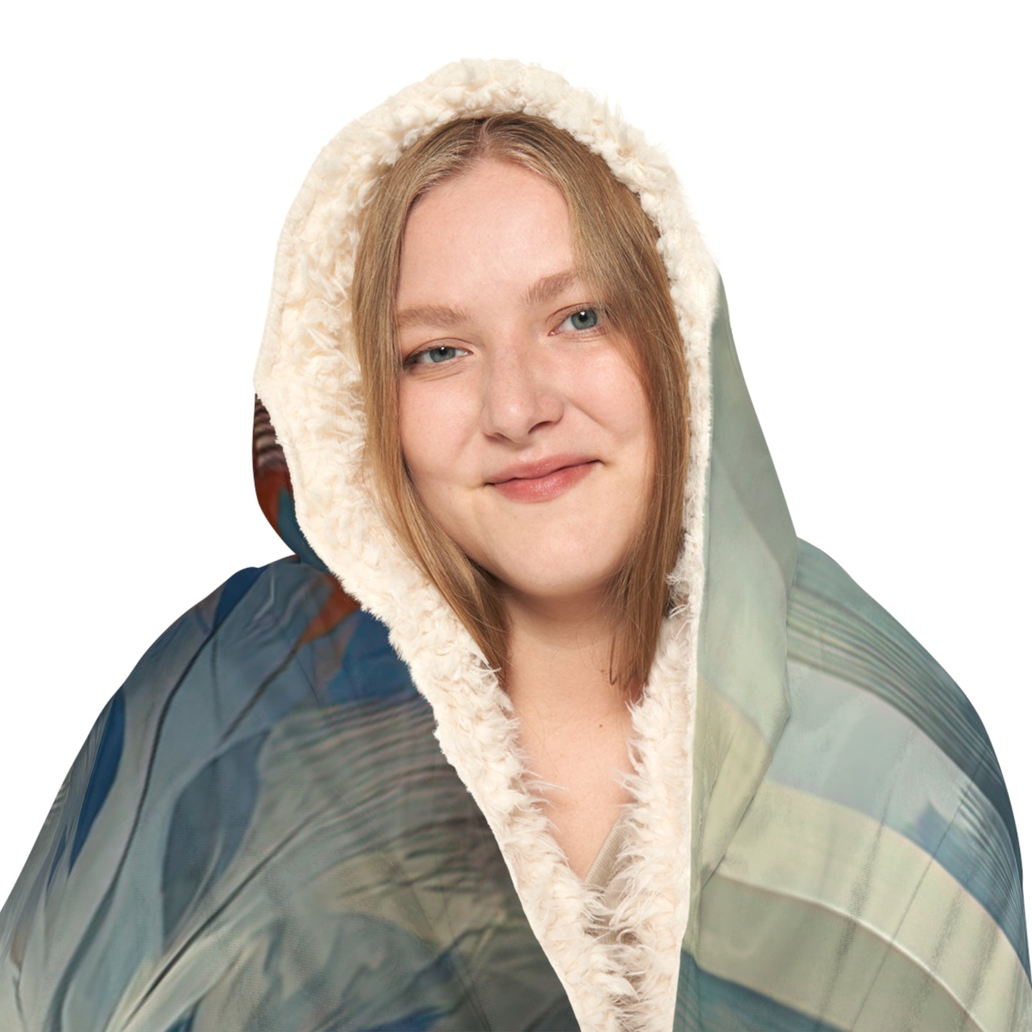 Contemplative Leaves Whispers Snuggle Blanket