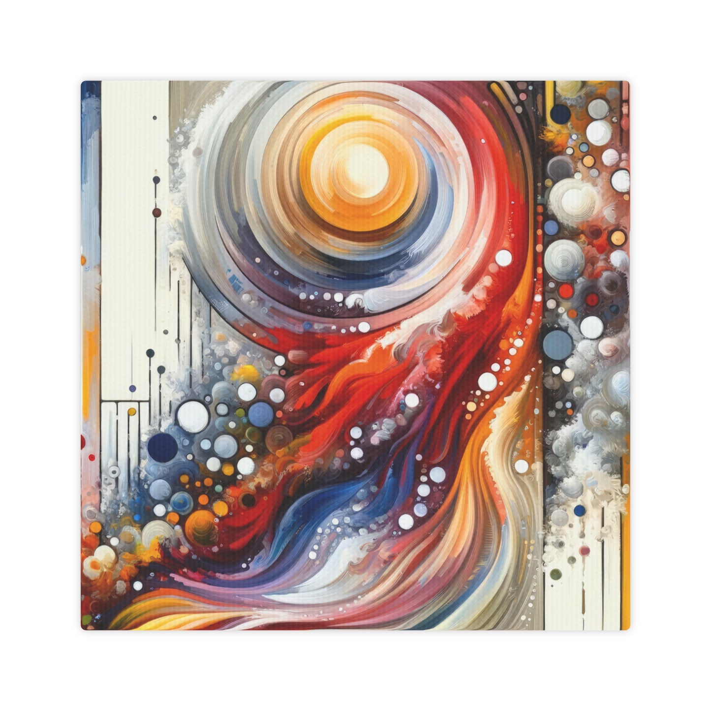 Harmonic Swirl Elegance Canvas Photo Tile