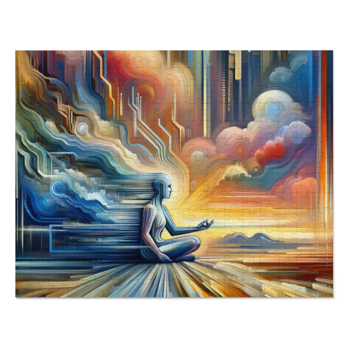 Eternal Digital Meditation Jigsaw Puzzle (30, 110, 252, 500,1000-Piece)