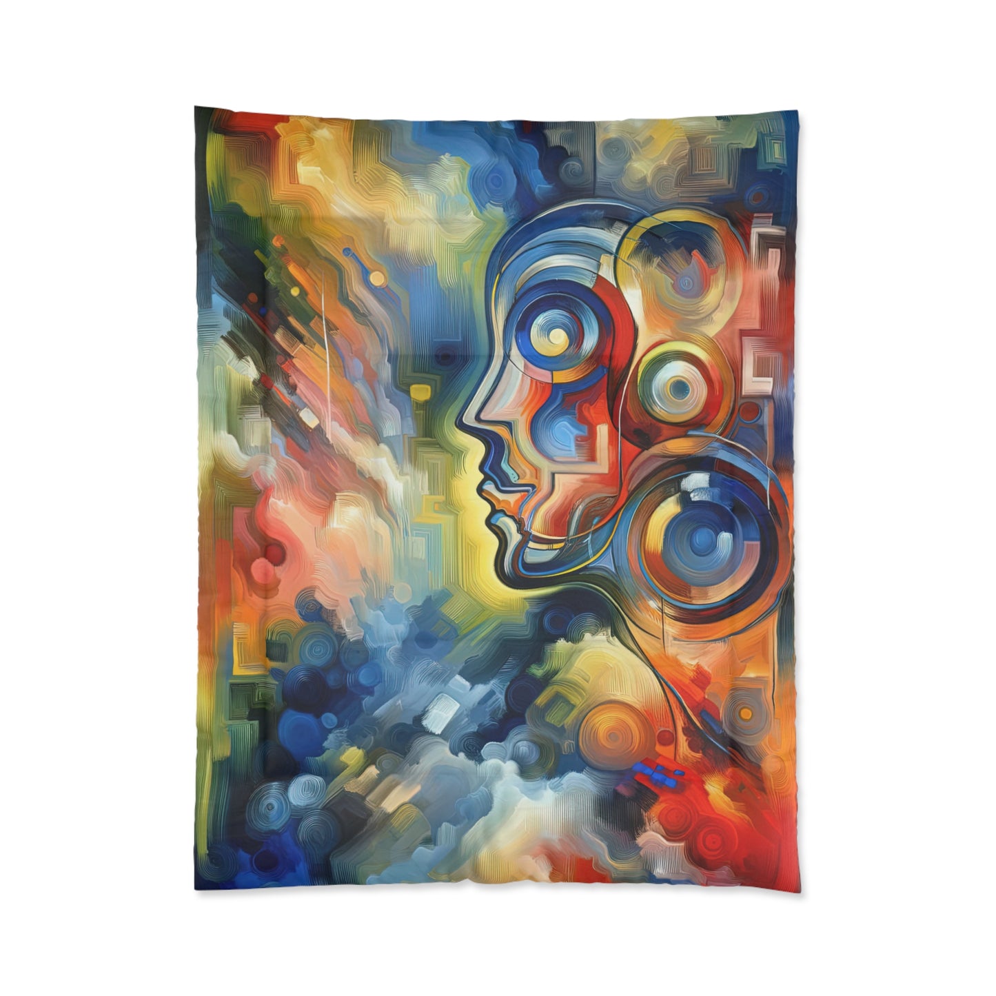 Emotional Perception Abstract Comforter