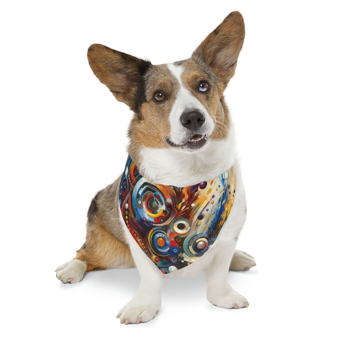 Harmonic Abstract Synergy Pet Bandana Collar