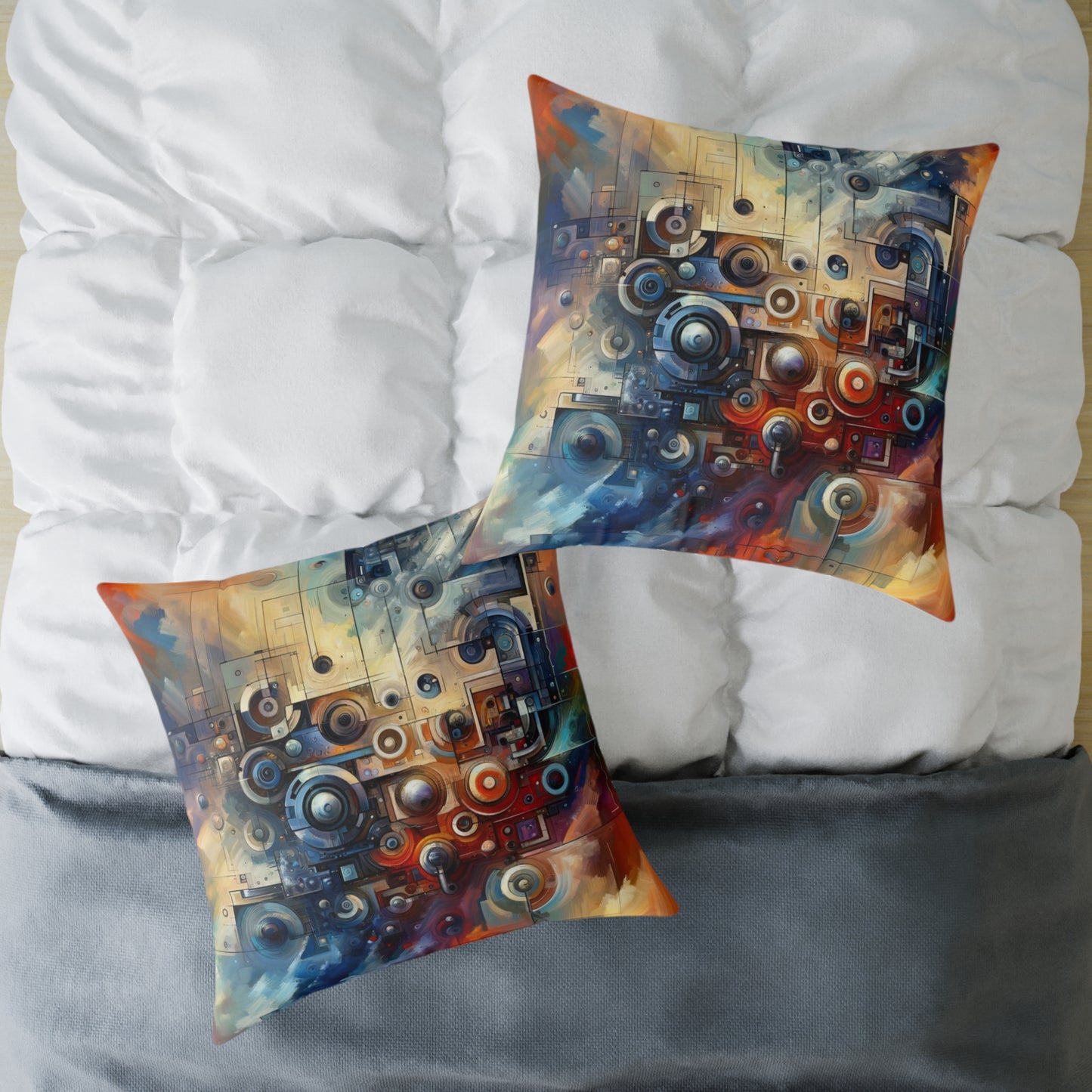 Tech Gratitude Fusion Spun Polyester Pillow
