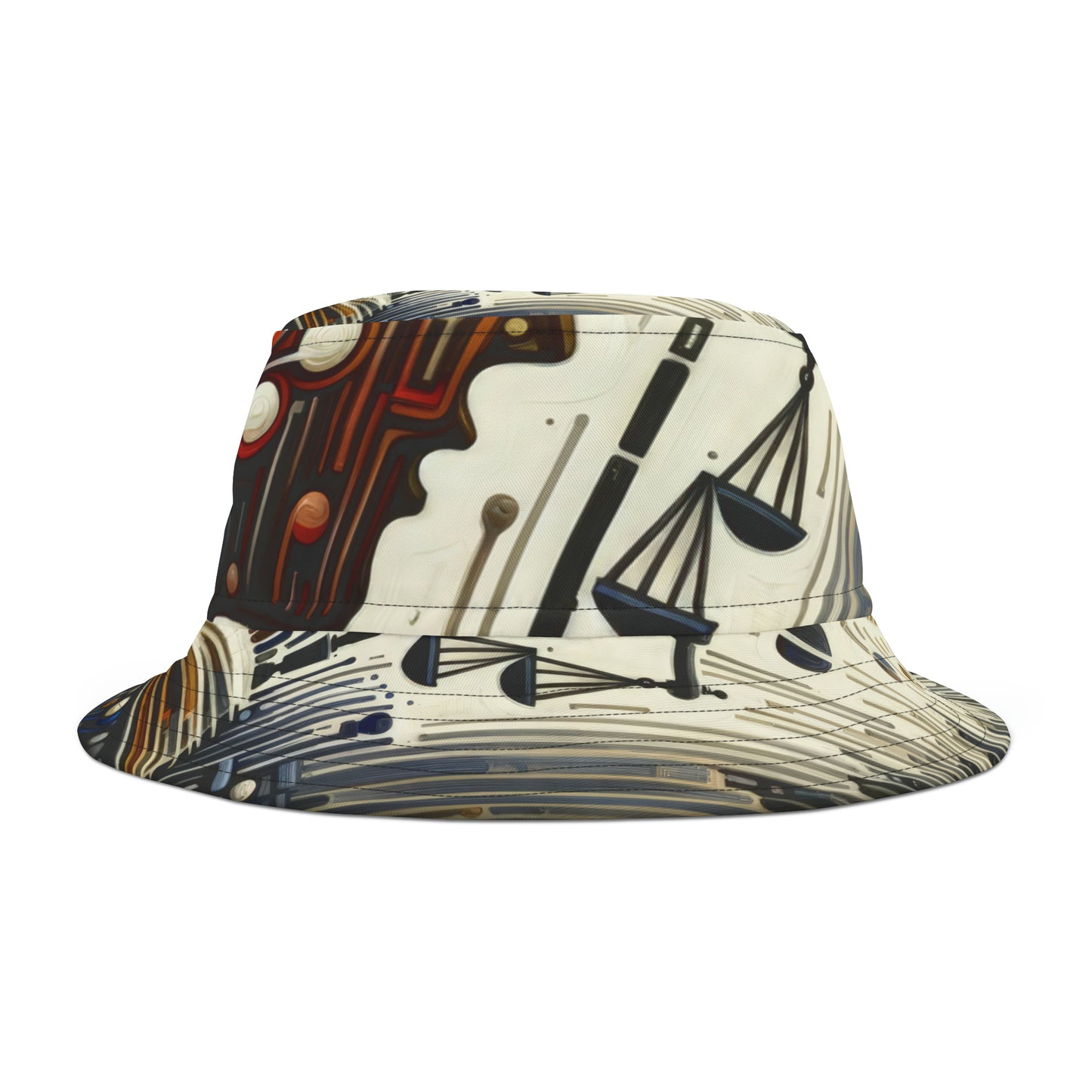 Critique Analytical Deliberation Bucket Hat (AOP)