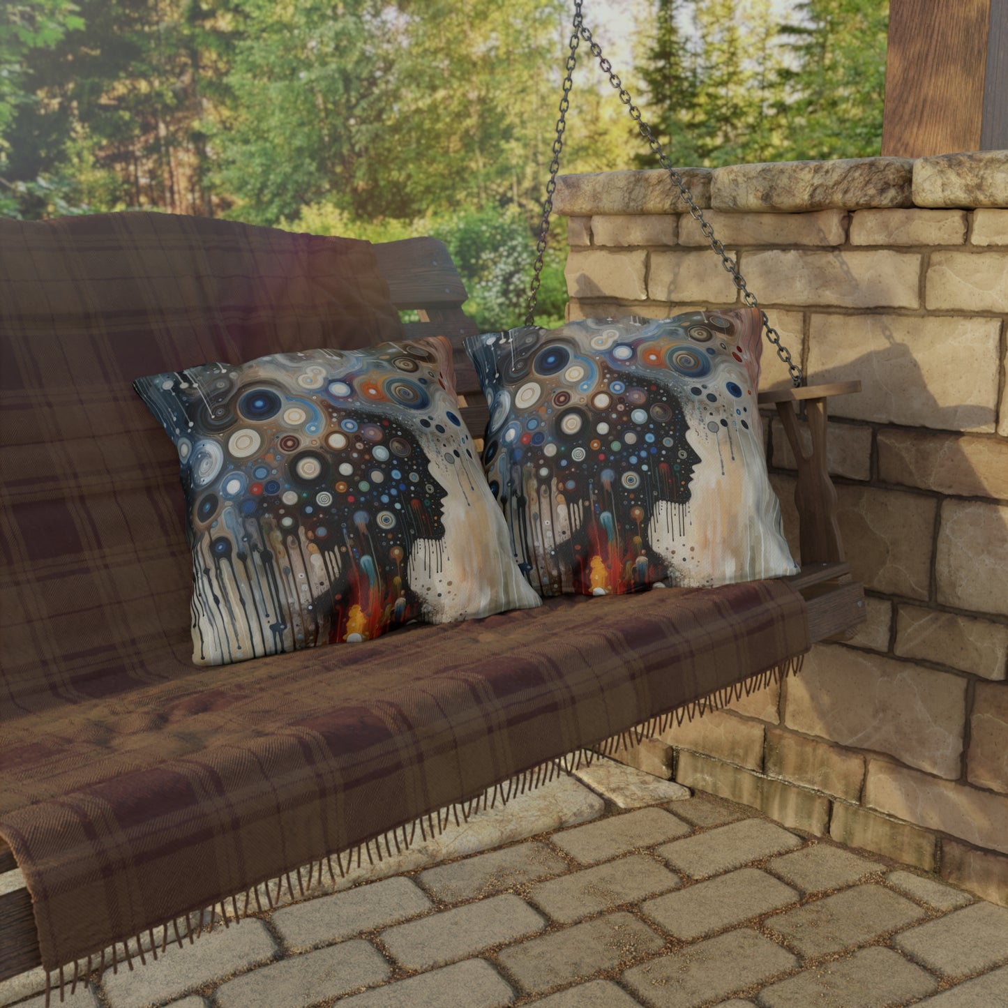 Universal Personal Tachism Outdoor Pillows