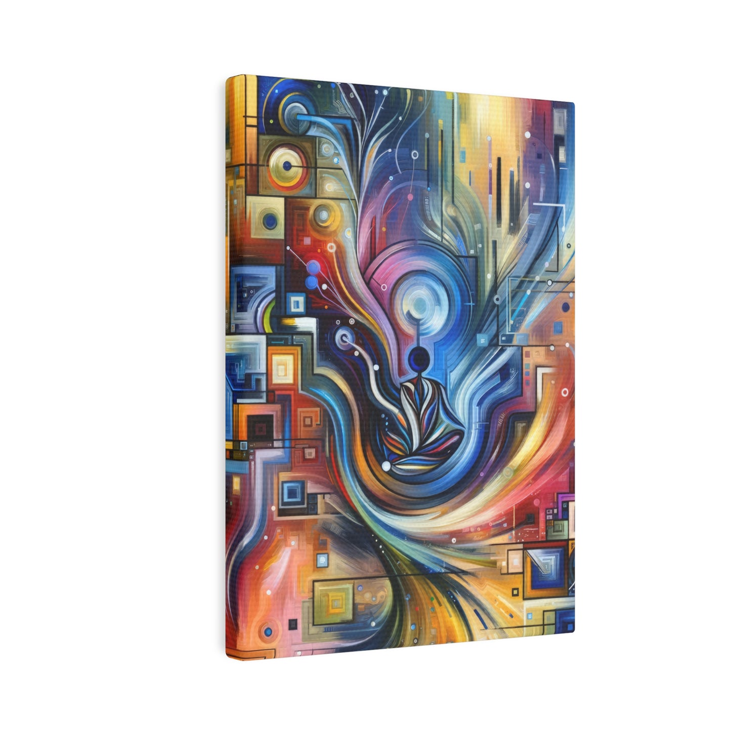 Digital Mindfulness Abstract Canvas Photo Tile