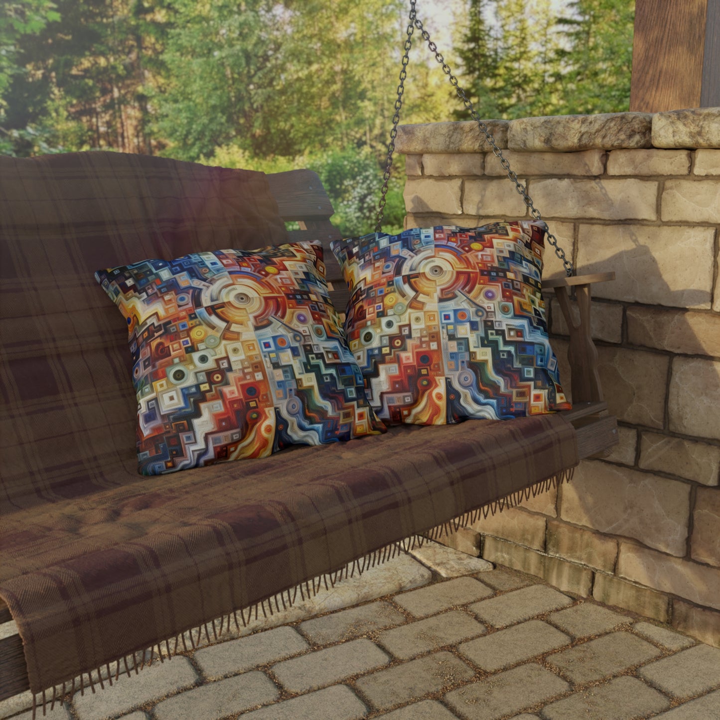 Essence Kaleidoscope Tapestry Outdoor Pillows