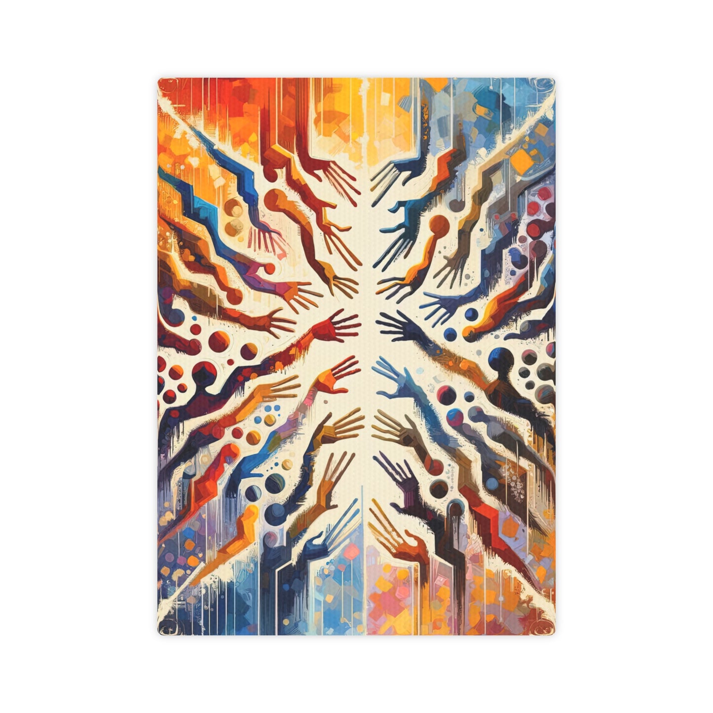 Architects Wisdom Tachism Canvas Photo Tile