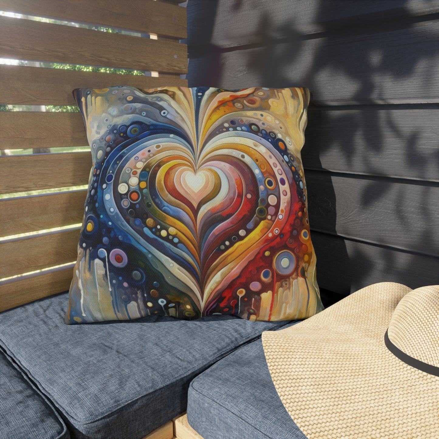 Harmonic Heart Essence Outdoor Pillows