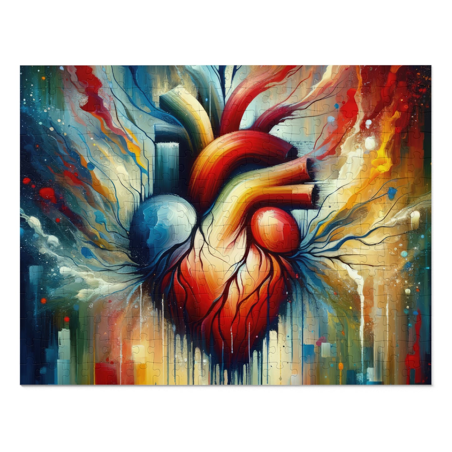Humanity Heart Unveiled Jigsaw Puzzle (30, 110, 252, 500,1000-Piece)