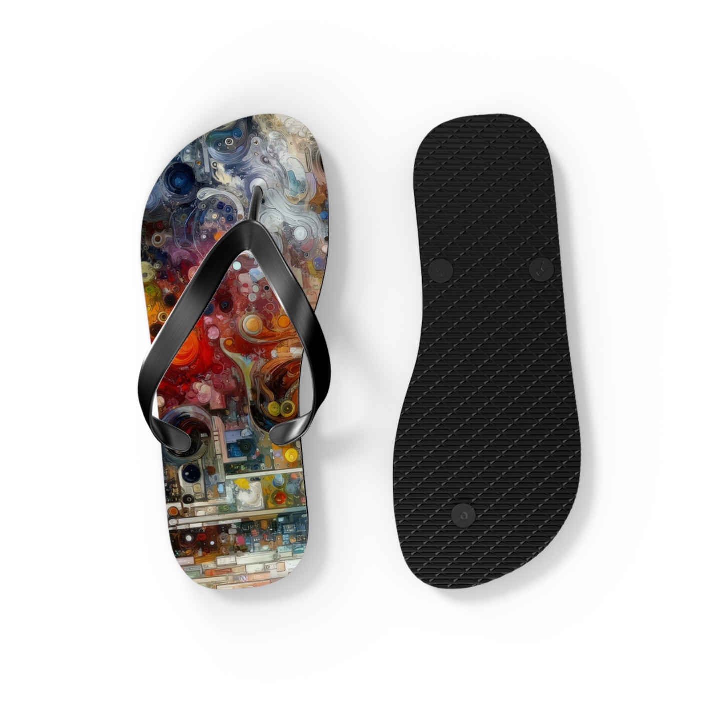 Perception Mosaic Abstract Flip Flops