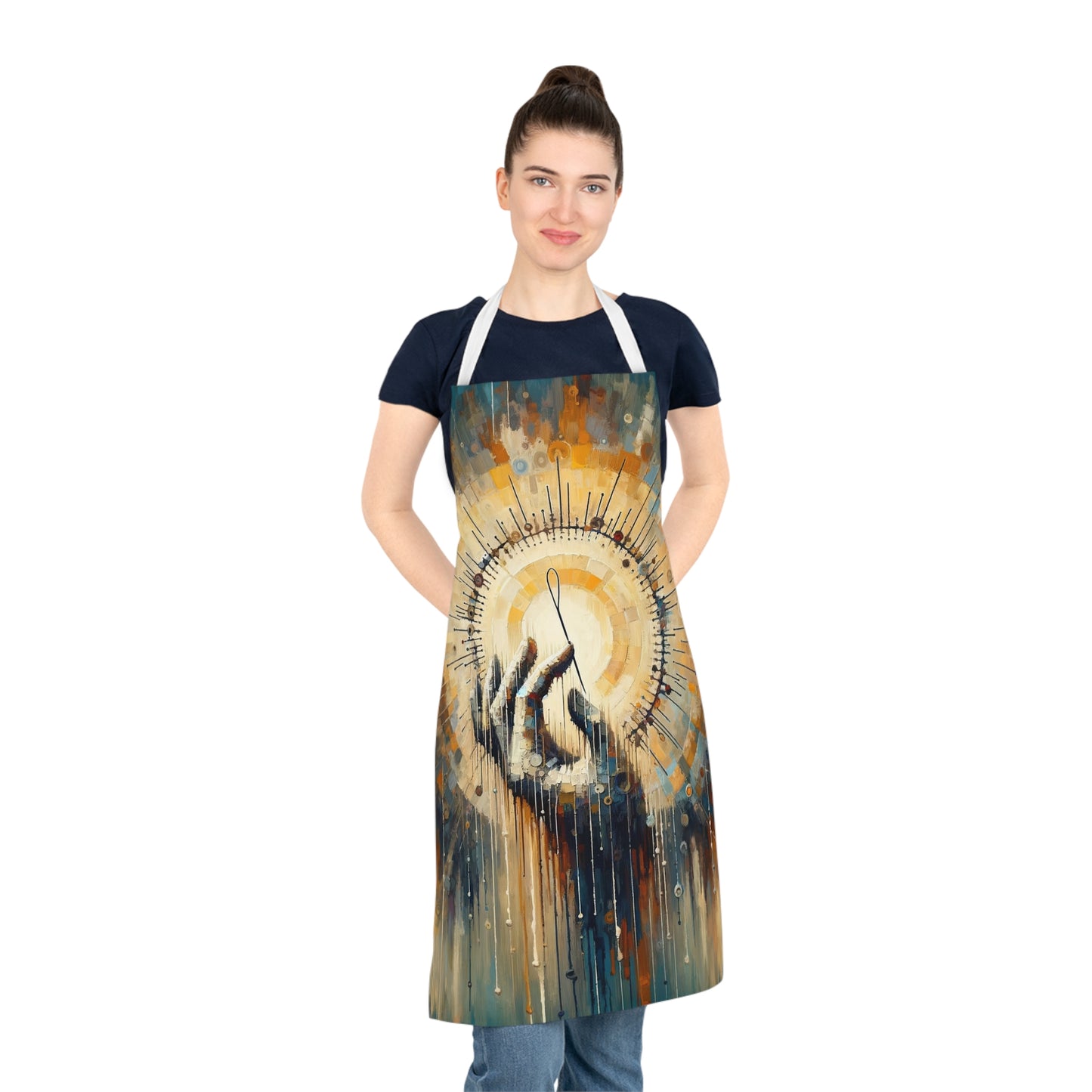 Sovereign Reflective Tachism Adult Apron (AOP)
