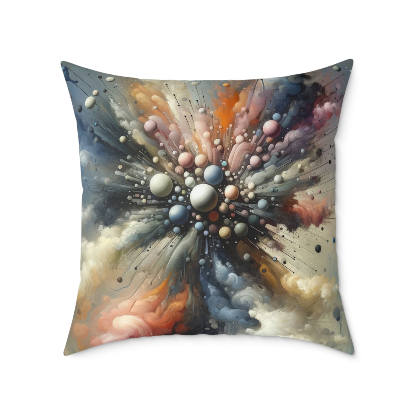 Impactful Deeds Ripple Spun Polyester Pillow