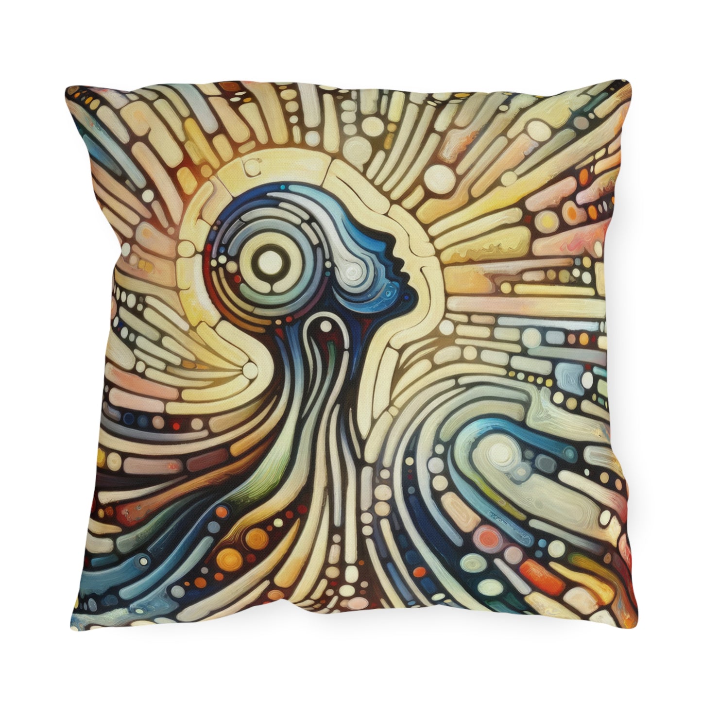 Inner Mosaic Kindness Outdoor Pillows