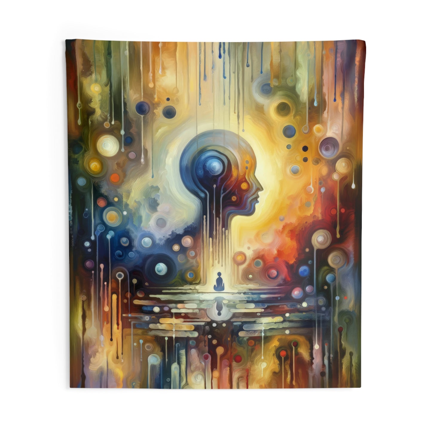 Reflective Oneness Healing Indoor Wall Tapestries