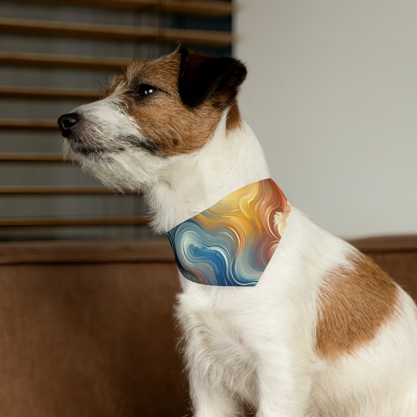 Spiritual Tranquil Sanctuary Pet Bandana Collar