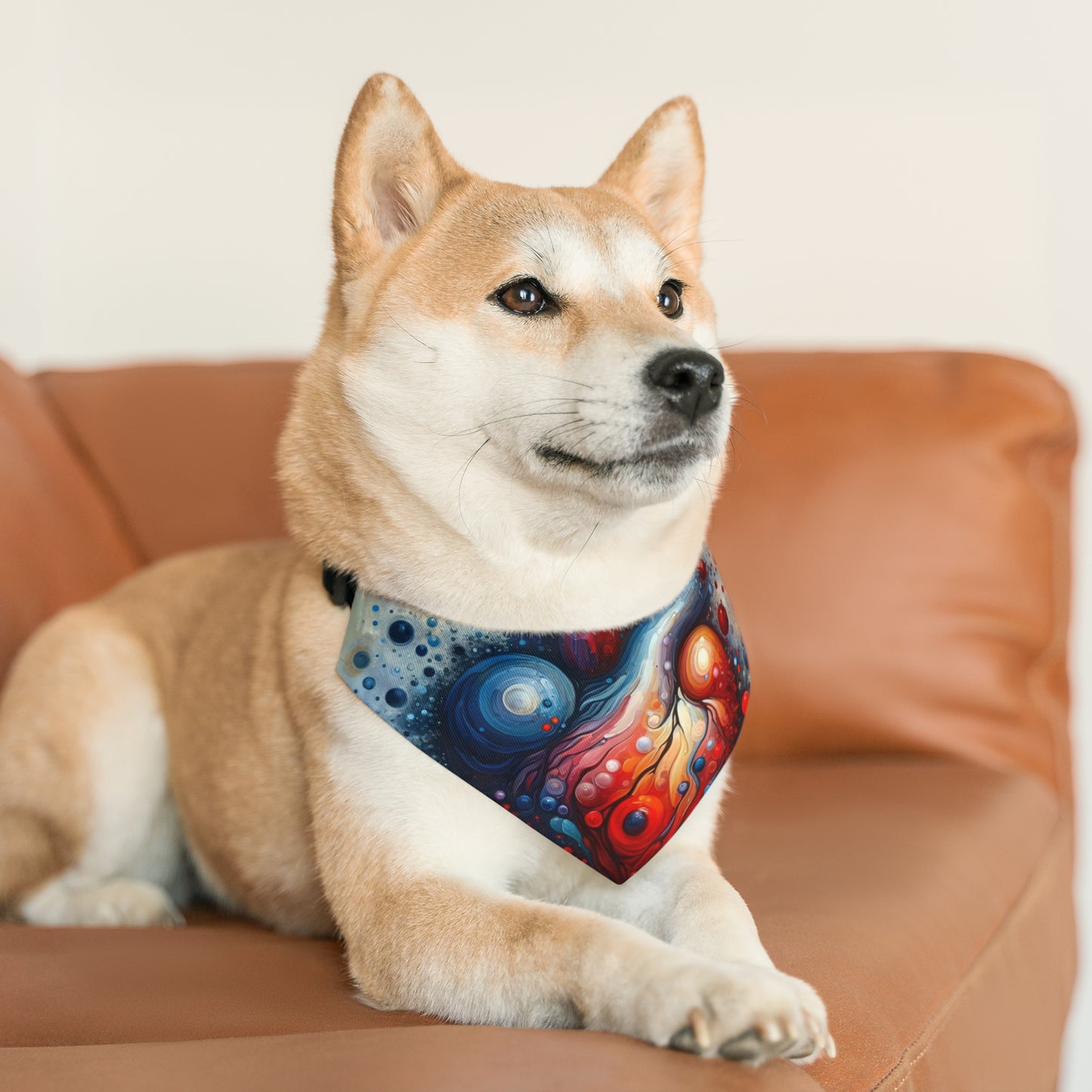 Empathetic Heart Expression Pet Bandana Collar