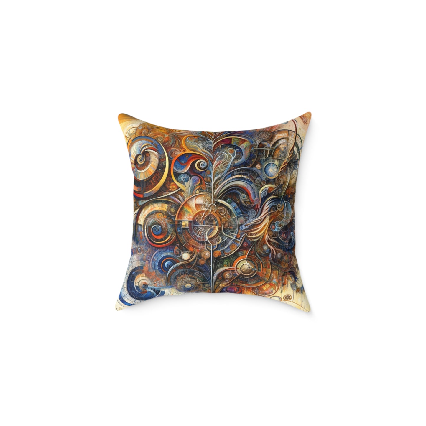 Ethos Web Abstract Spun Polyester Pillow