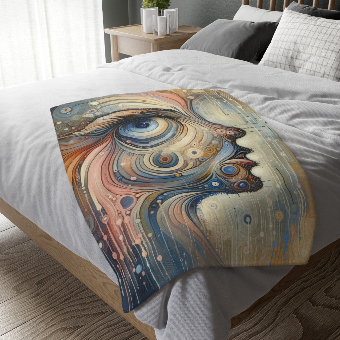 Keen Nimble Embrace Velveteen Microfiber Blanket (Two-sided print)