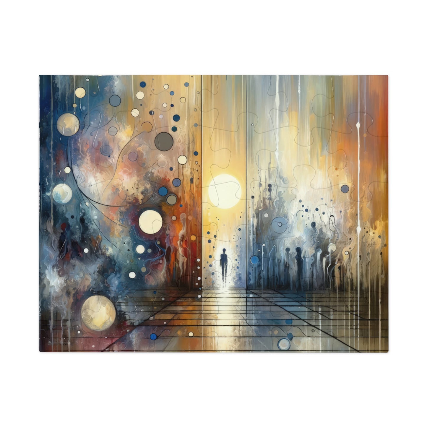 Stillness Transition Abstract Jigsaw Puzzle (30, 110, 252, 500,1000-Piece)